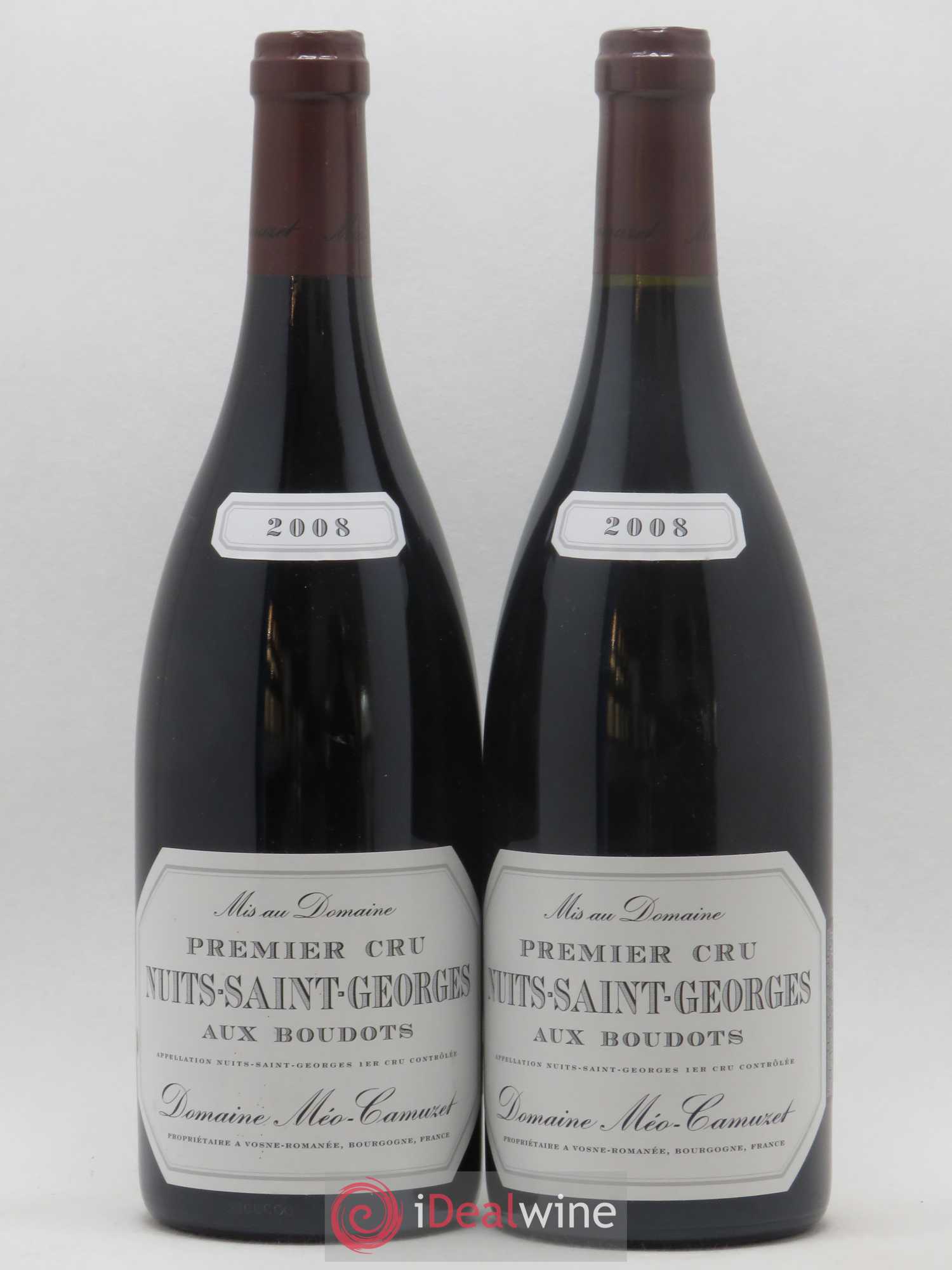 Nuits-Saint-Georges 1er Cru Aux Boudots Méo-Camuzet (Domaine) 2008 - Lotto di 2 bottiglie - 0