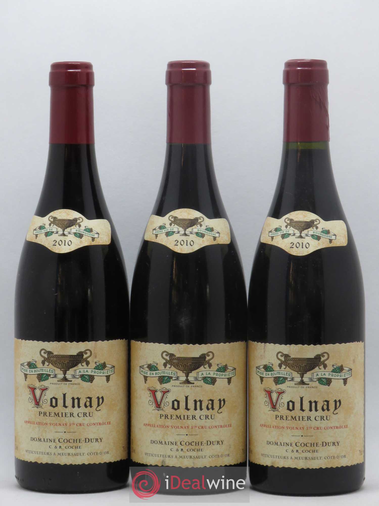 Volnay 1er Cru Coche Dury (Domaine) 2010 - Lot de 3 bouteilles - 0