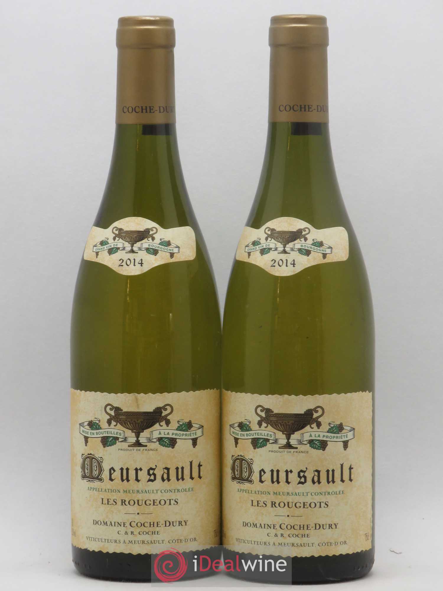 Meursault Les Rougeots Coche Dury (Domaine) 2014 - Lot de 2 bouteilles - 0