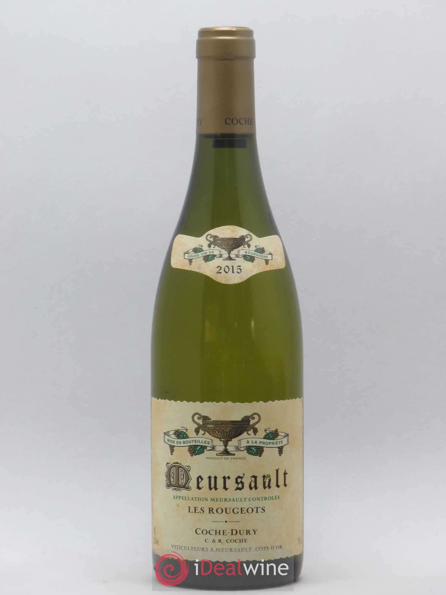 Meursault Les Rougeots Coche Dury (Domaine) 2015 - Lot de 1 bouteille - 0