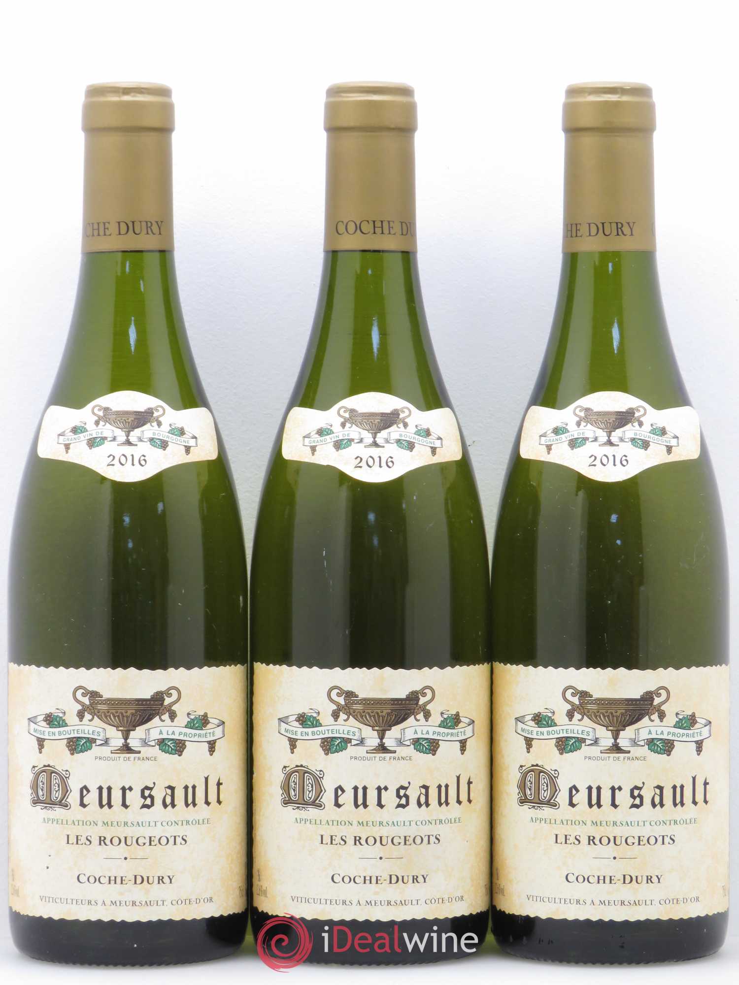 Meursault Les Rougeots Coche Dury (Domaine) 2016 - Lot de 3 bouteilles - 0