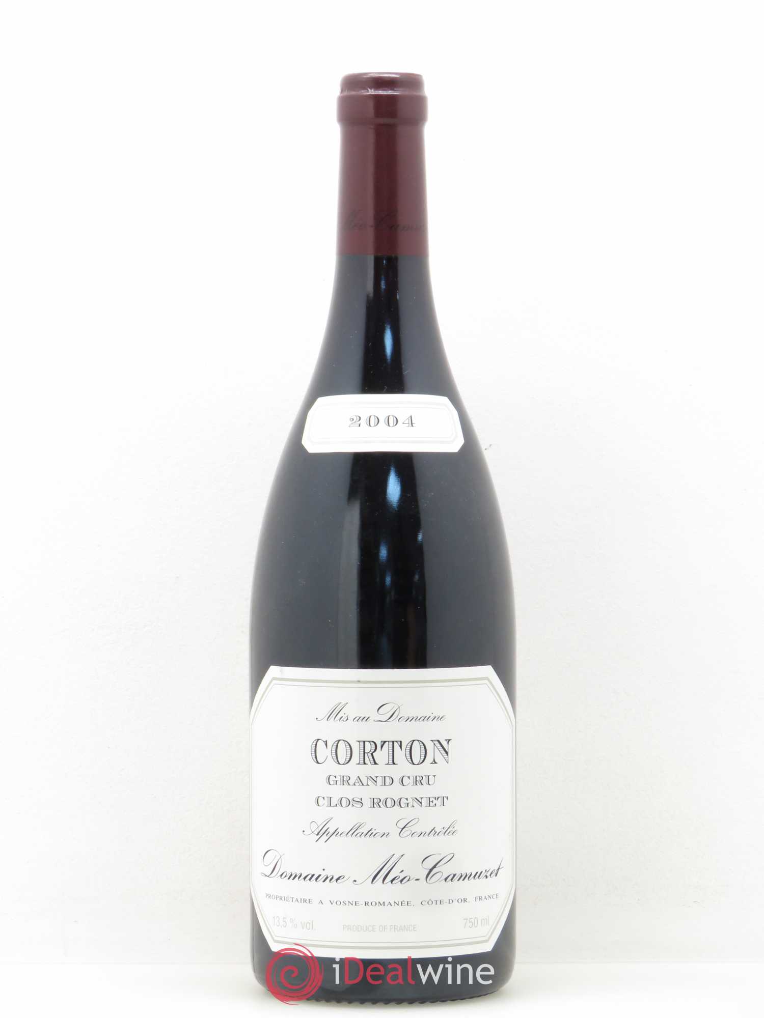 Corton Grand Cru Clos Rognet Méo-Camuzet (Domaine) 2004 - Lot de 1 bouteille - 0