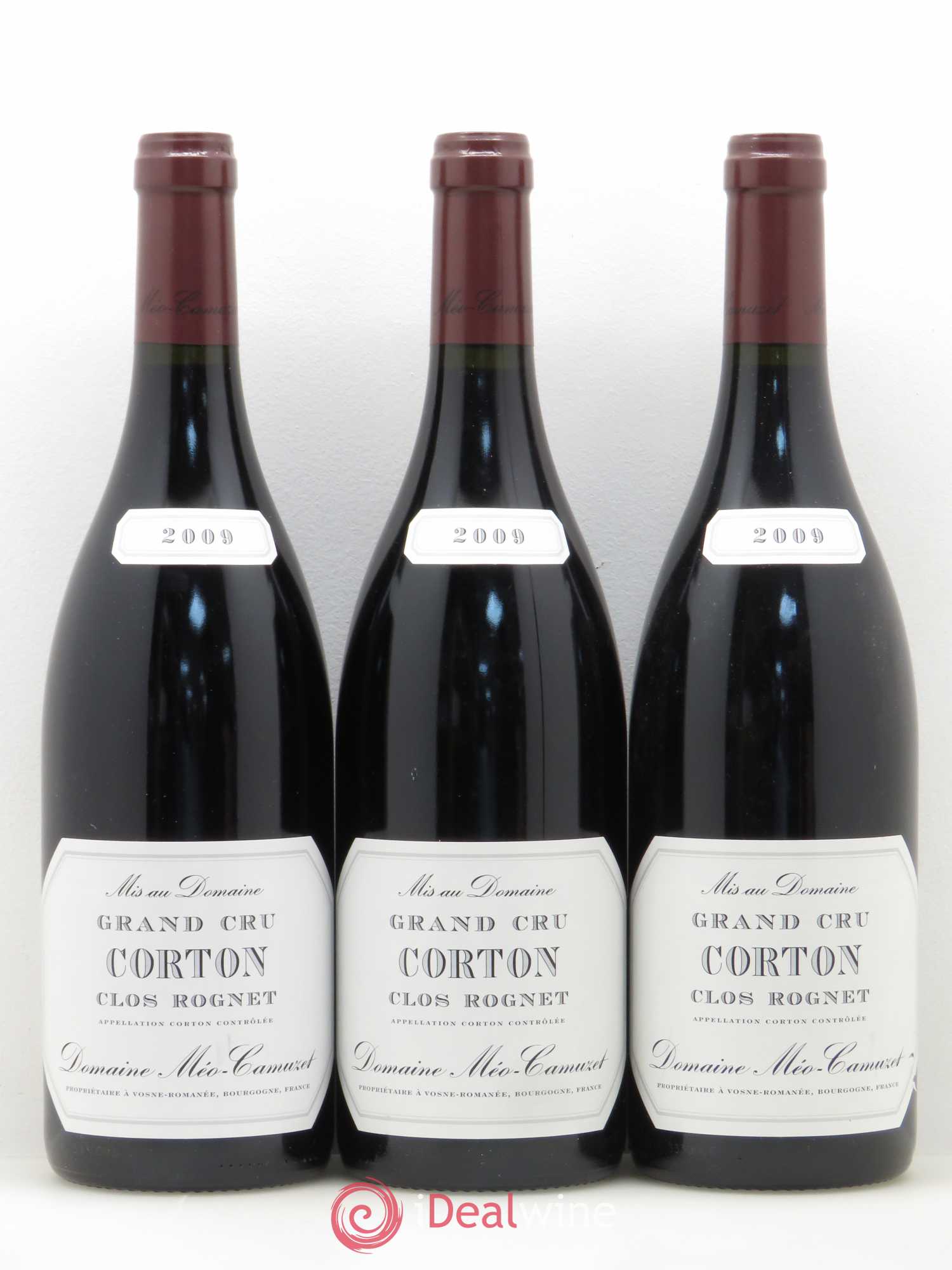 Corton Grand Cru Clos Rognet Méo-Camuzet (Domaine) 2009 - Lot de 3 bouteilles - 0