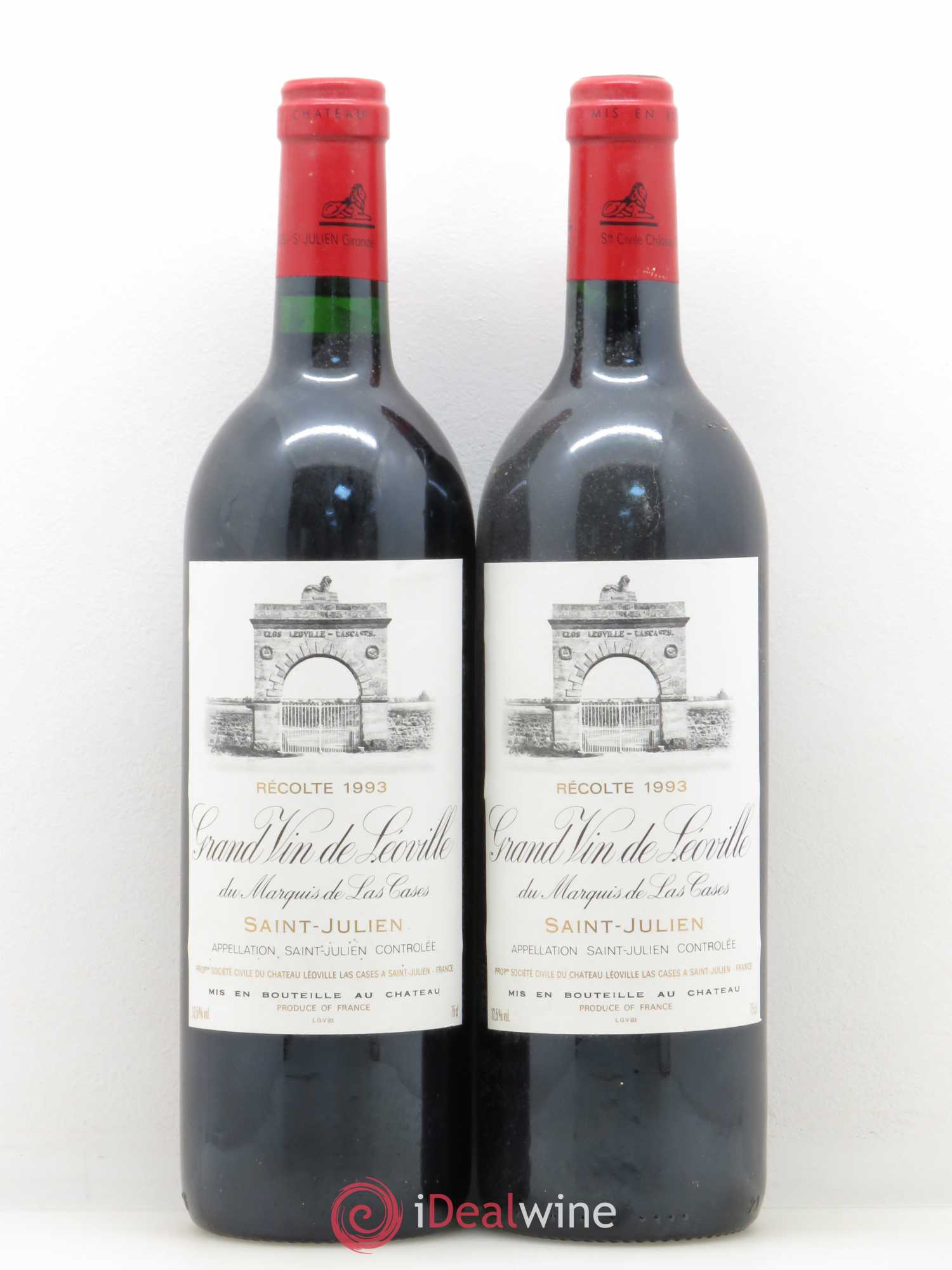 Château Léoville Las Cases 2ème Grand Cru Classé 1993 - Lot de 2 bouteilles - 0