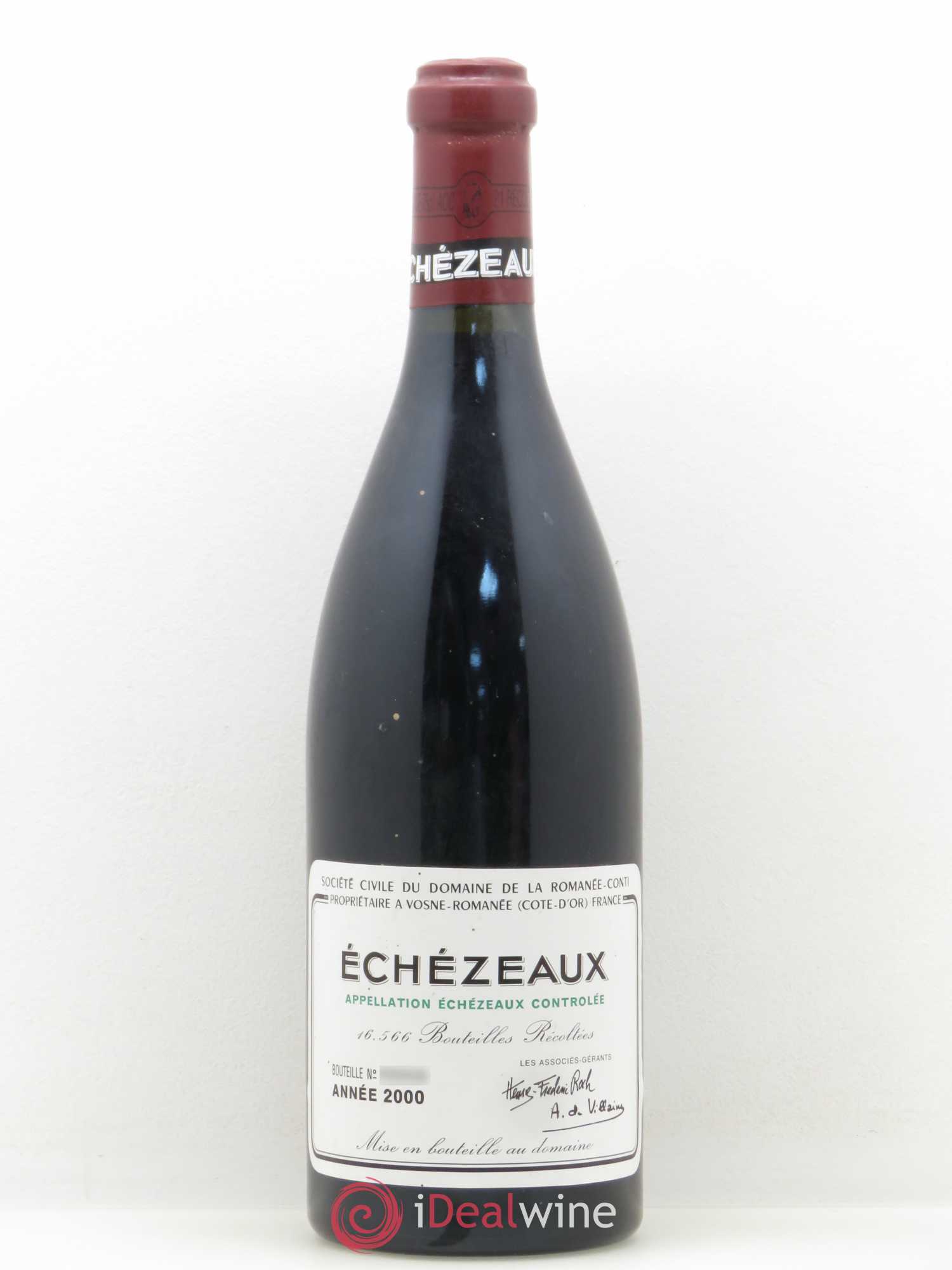 Echezeaux Grand Cru Domaine de la Romanée-Conti 2000 - Lot de 1 bouteille - 0
