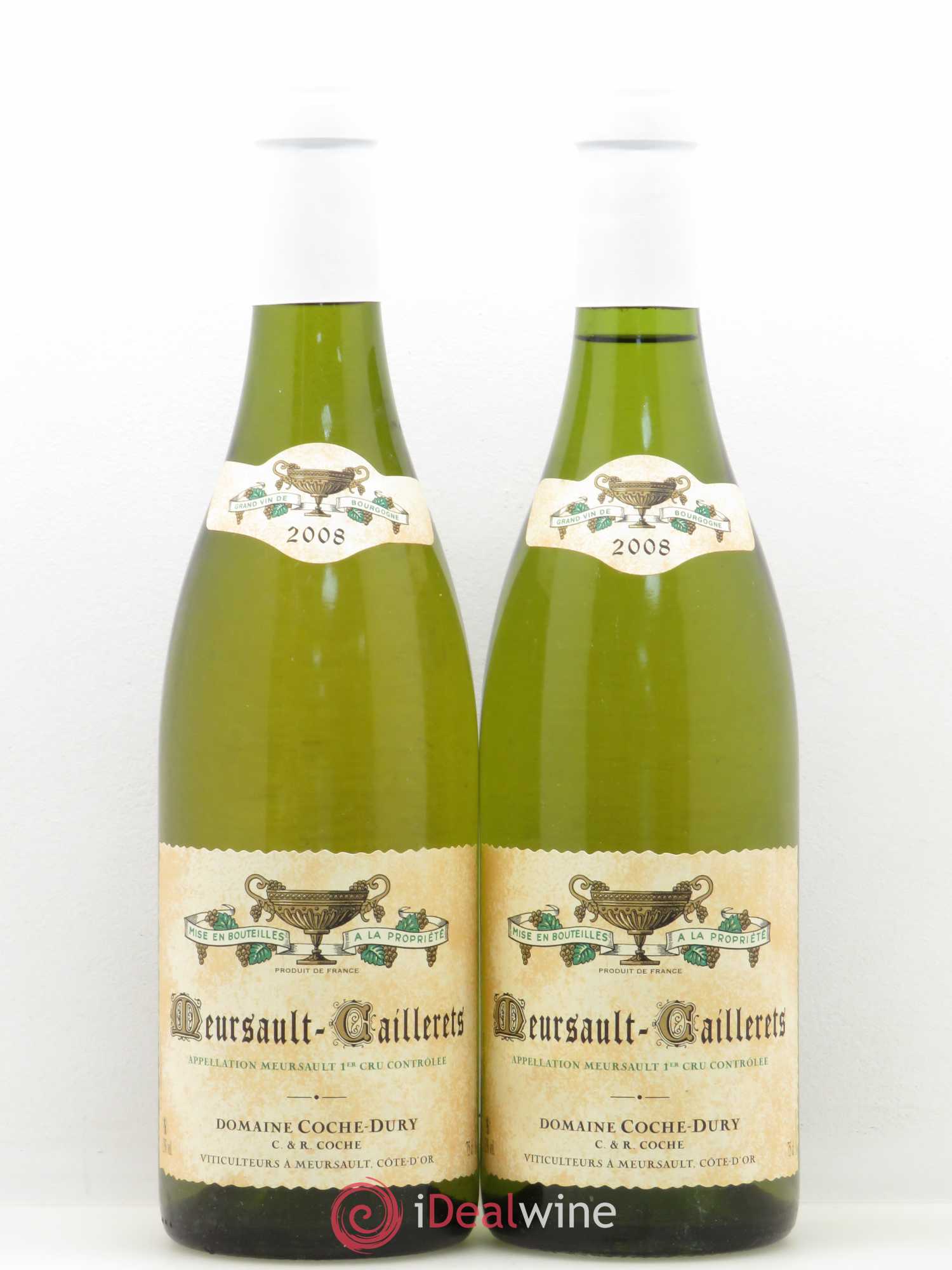 Meursault 1er Cru Caillerets Coche Dury (Domaine) 2008 - Lot de 2 bouteilles - 0