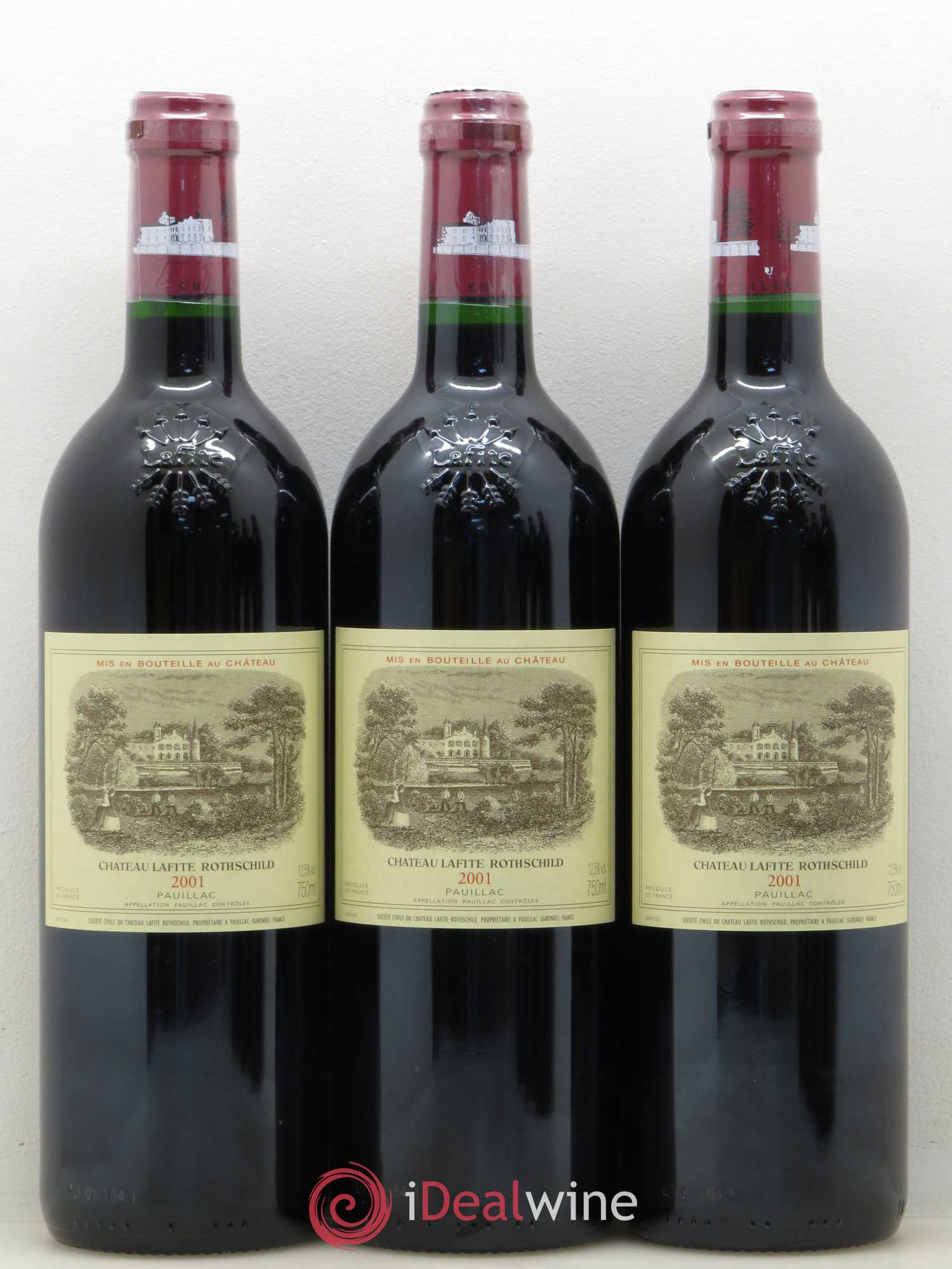 Château Lafite Rothschild 1er Grand Cru Classé 2001 - Lot de 6 bouteilles - 1