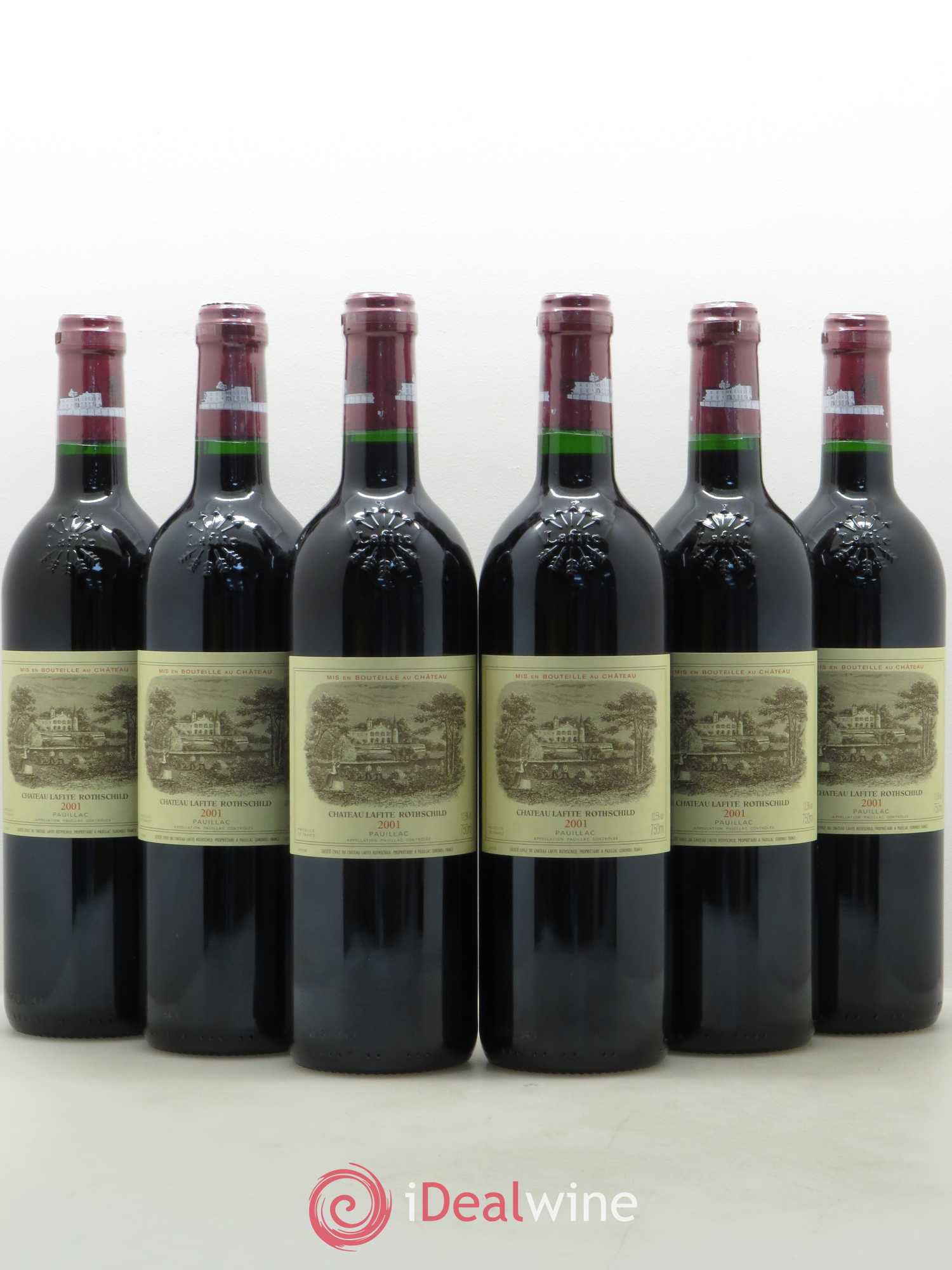 Château Lafite Rothschild 1er Grand Cru Classé 2001 - Lot de 6 bouteilles - 0