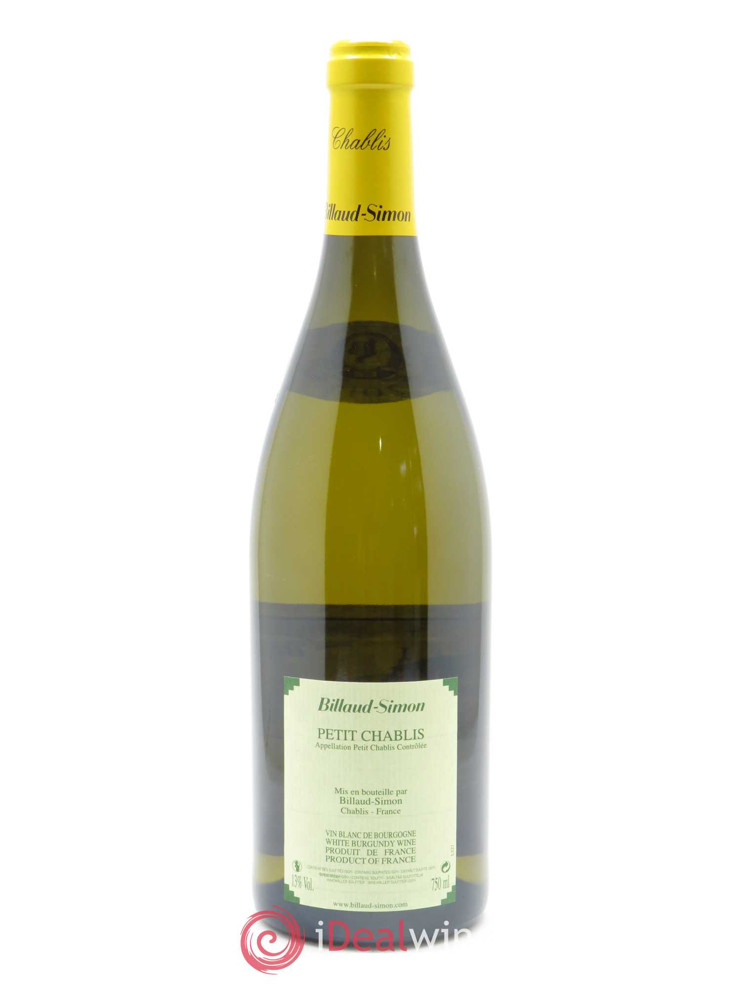 Petit Chablis Billaud-Simon (Domaine) 2018 - Lot de 1 bouteille - 1