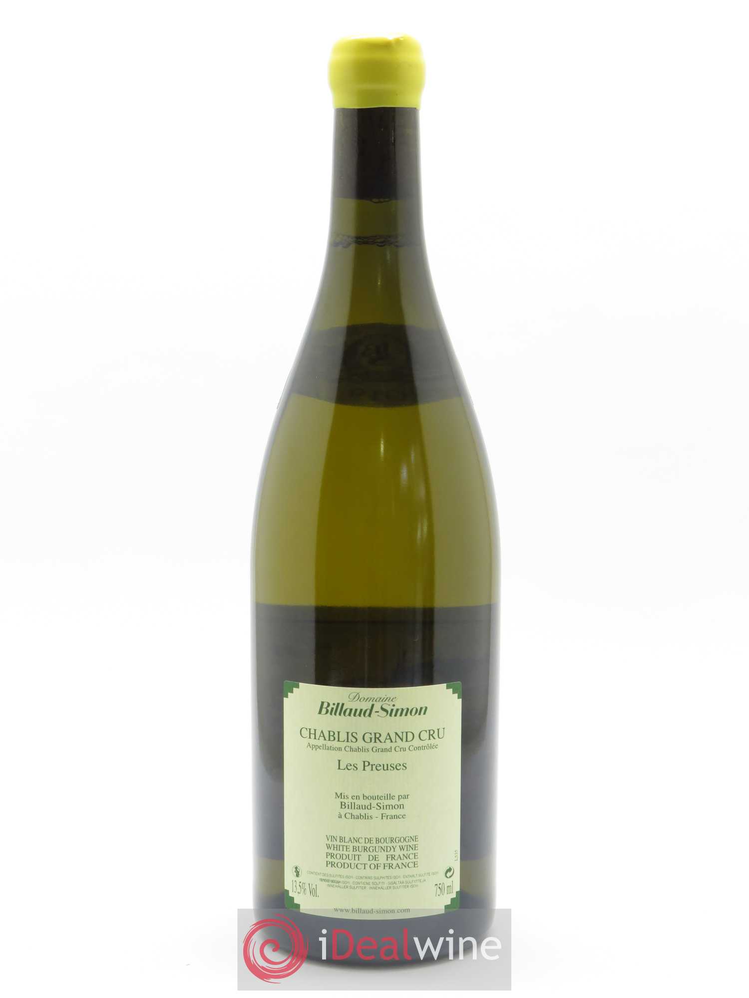 Chablis Grand Cru Les Preuses Billaud-Simon (Domaine) 2019 - Posten von 1 Flasche - 1