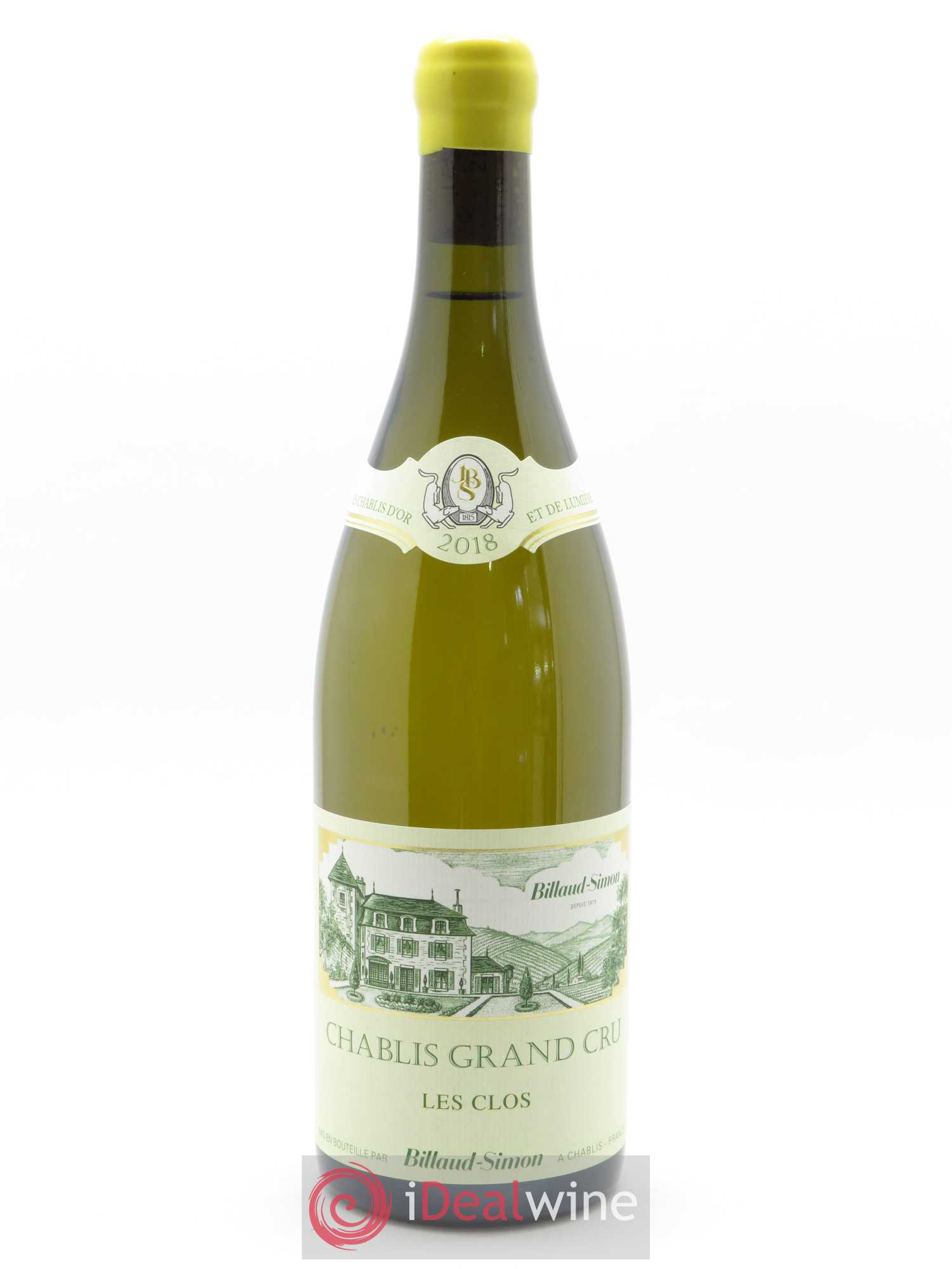 Chablis Grand Cru Les Clos Billaud-Simon (Domaine) 2018 - Lot de 1 bouteille - 0