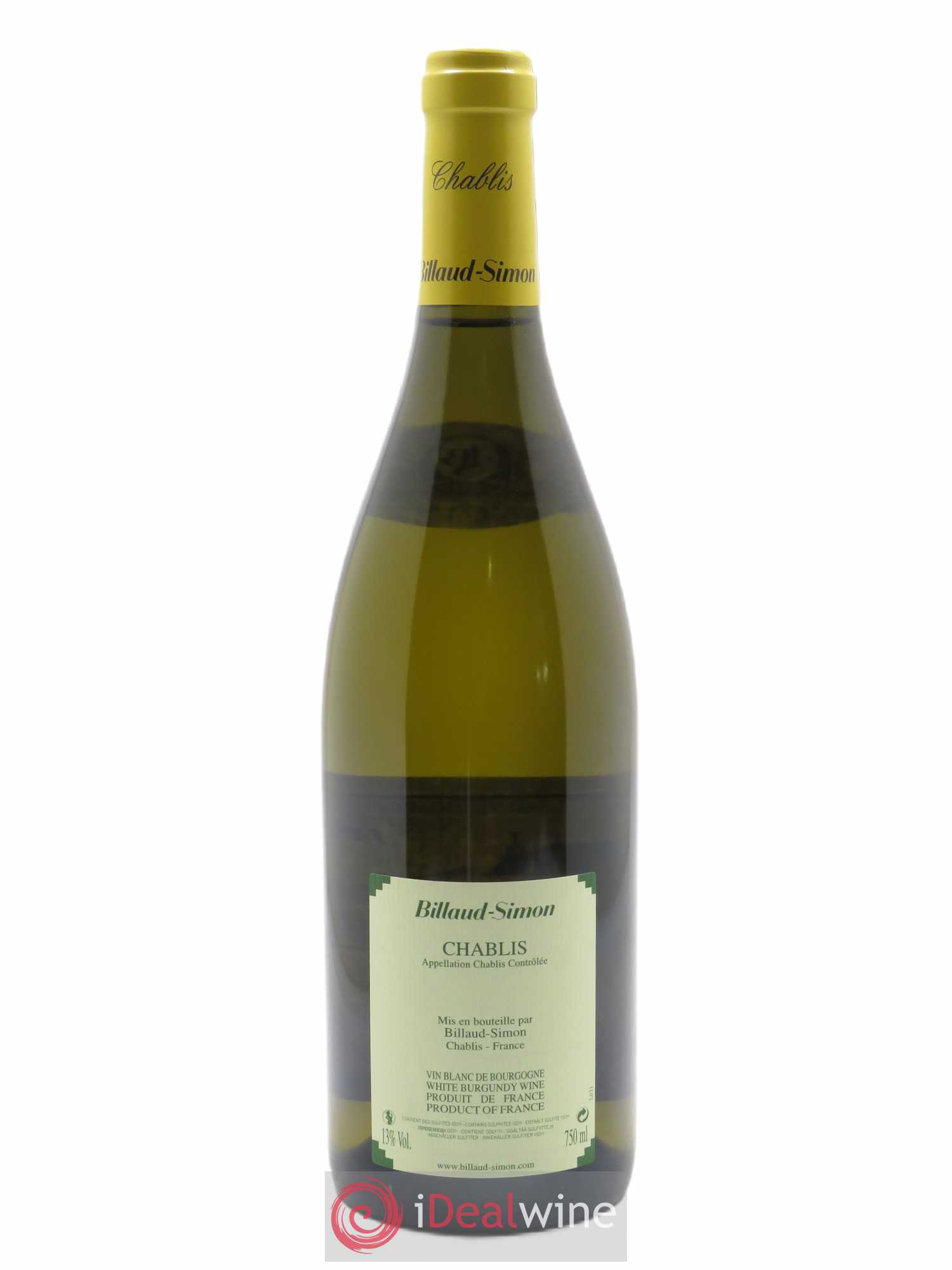 Chablis Billaud-Simon (Domaine) 2019 - Lot de 1 bouteille - 1