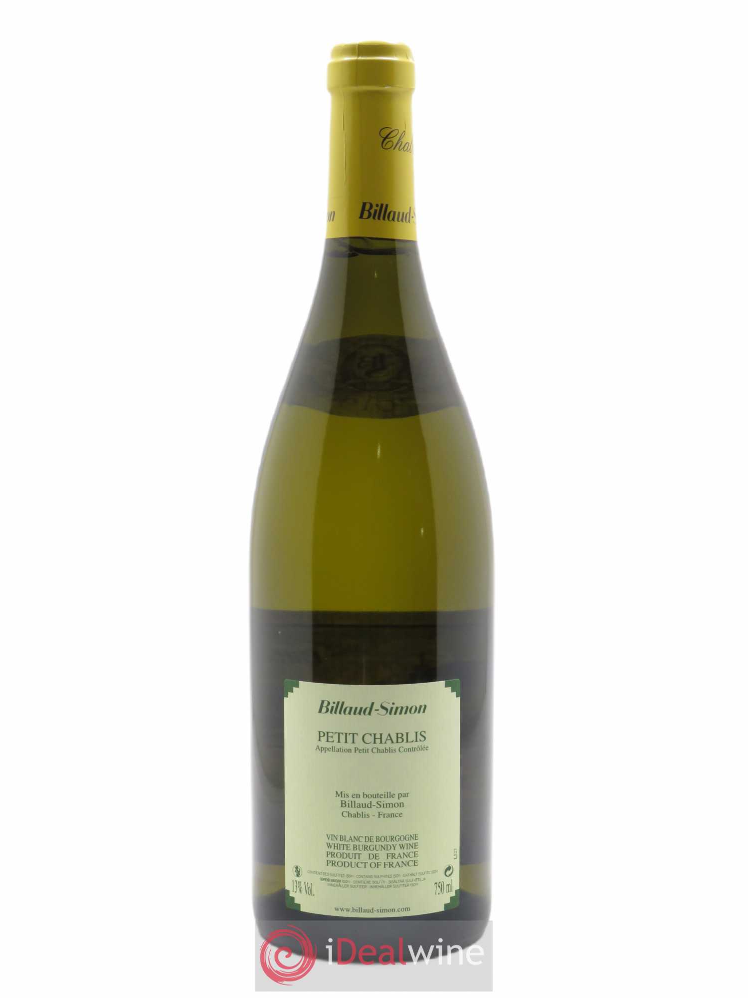 Petit Chablis Billaud-Simon (Domaine) 2019 - Lot of 1 bottle - 1
