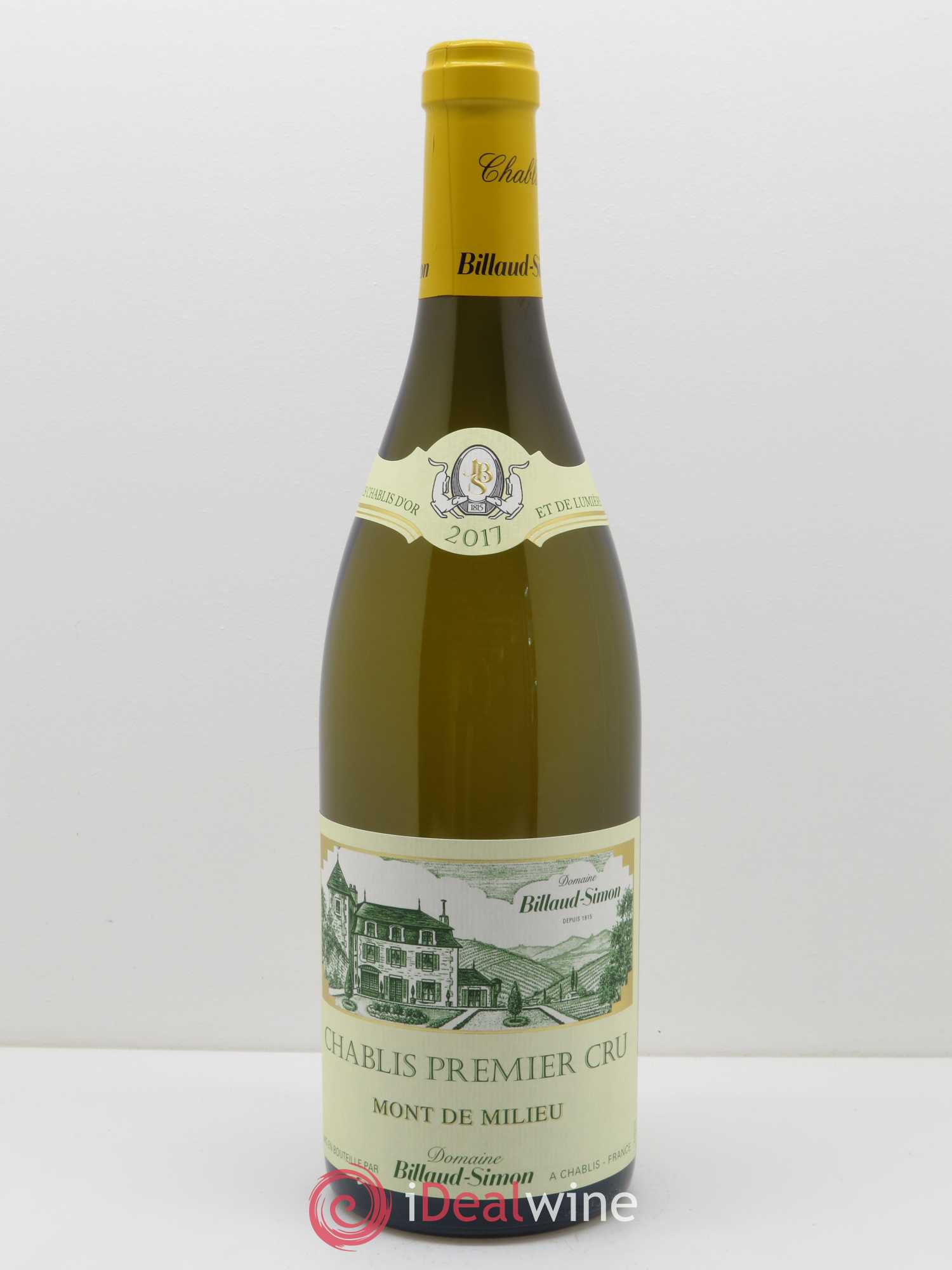 Chablis 1er Cru Mont de Milieu Billaud-Simon (Domaine) 2017 - Posten von 1 Flasche - 0