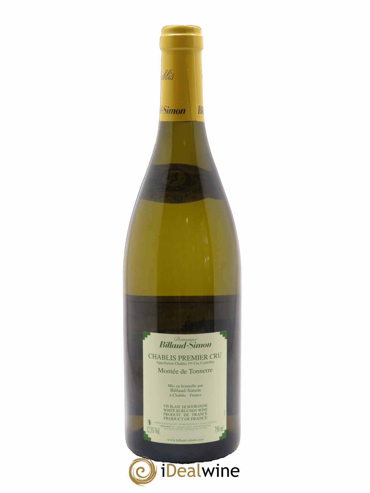 Chablis 1er Cru Montée de Tonnerre Billaud-Simon (Domaine) 2020 - Lot of 1 bottle - 1