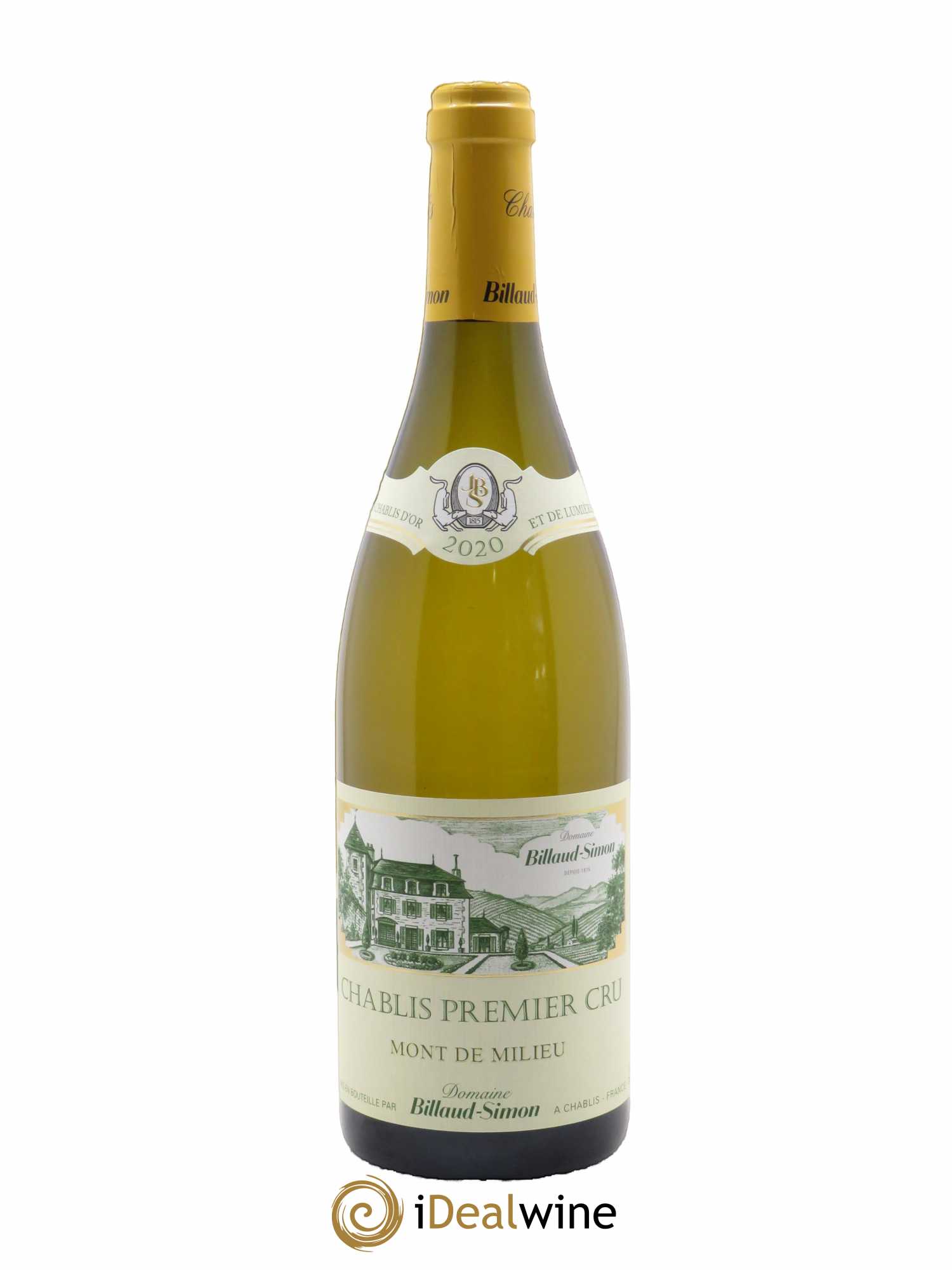 Chablis 1er Cru Mont de Milieu Billaud-Simon (Domaine) 2020 - Lot of 1 bottle - 0