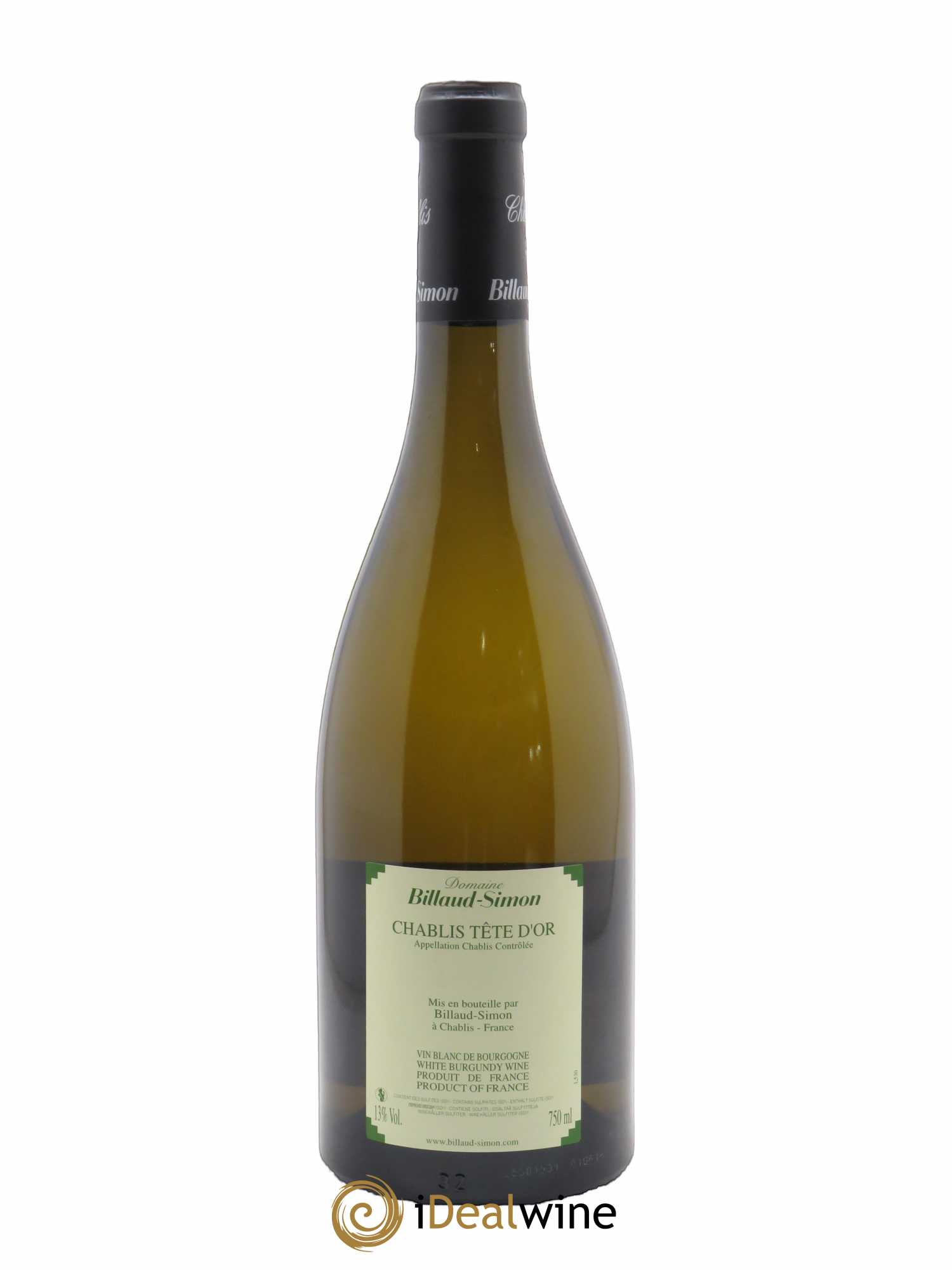Chablis Tête d'Or Billaud-Simon (Domaine) 2019 - Lot de 1 bouteille - 1