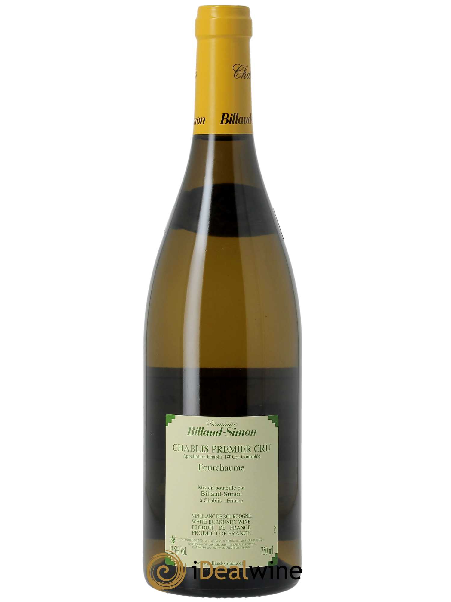 Chablis 1er Cru Fourchaume Billaud-Simon (Domaine) 2022 - Lot of 1 bottle - 1