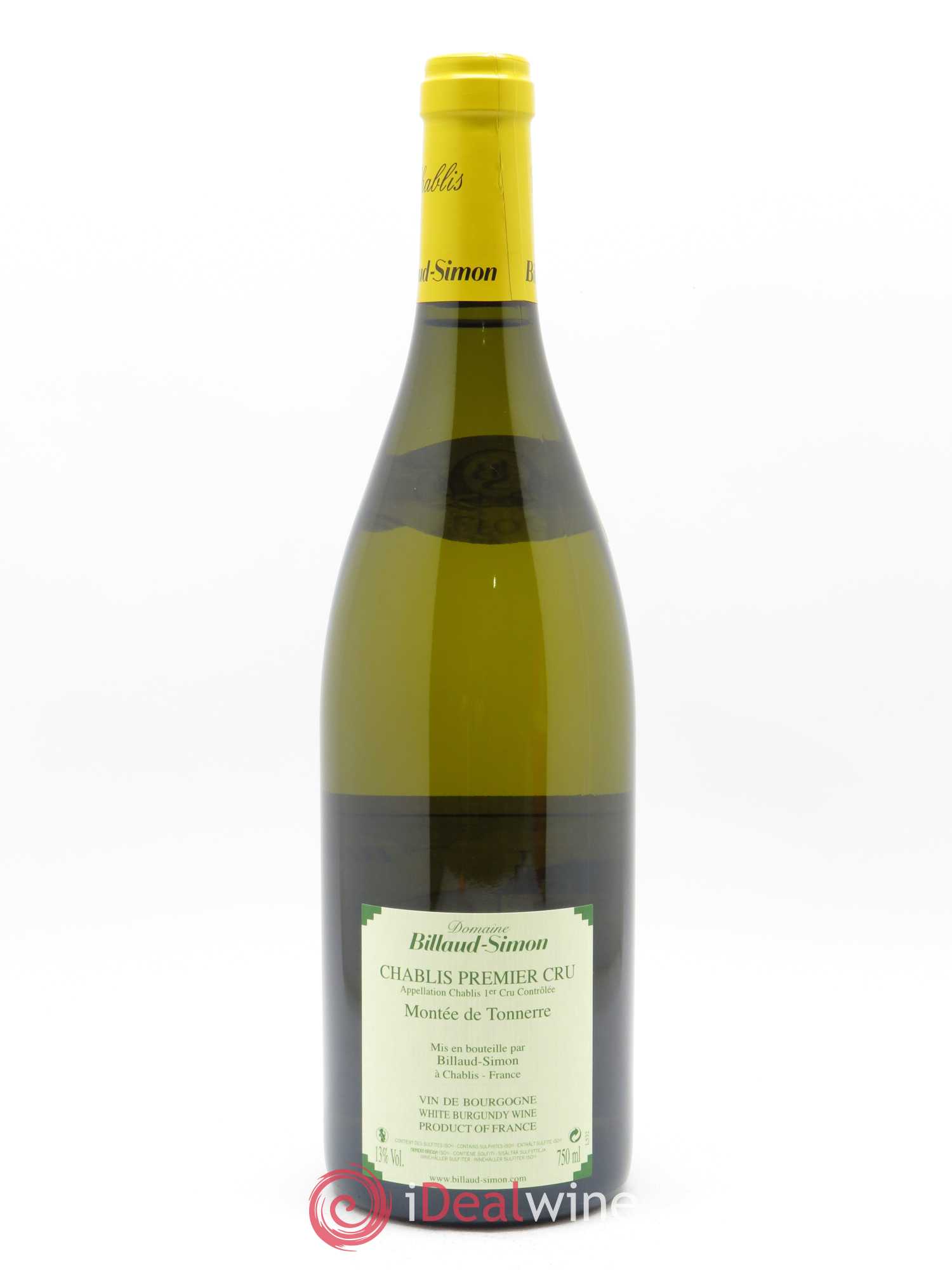 Chablis 1er Cru Montée de Tonnerre Billaud-Simon (Domaine) 2017 - Lot de 1 bouteille - 1