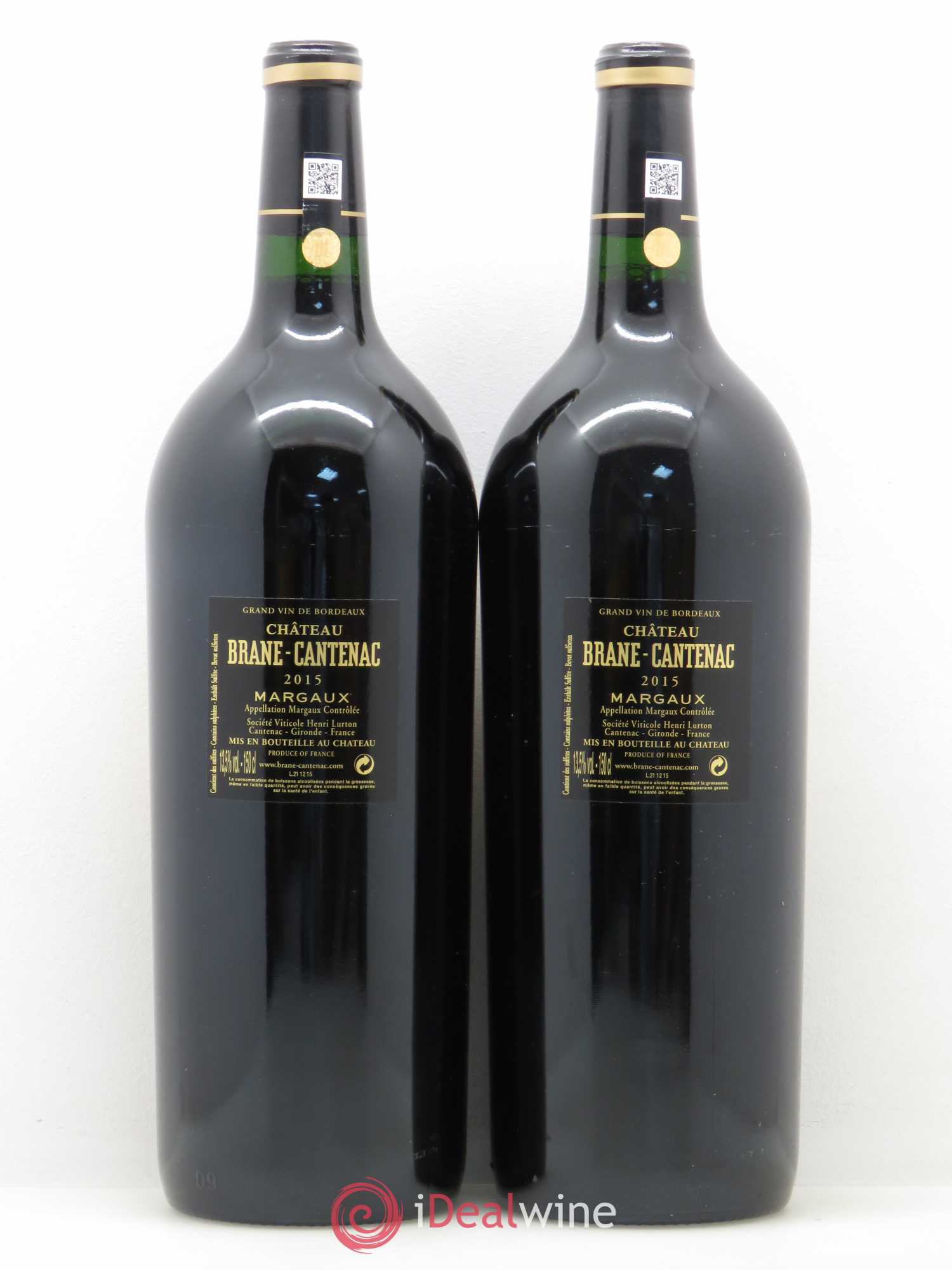 Château Brane Cantenac 2ème Grand Cru Classé 2015 - Lot de 2 magnums - 1