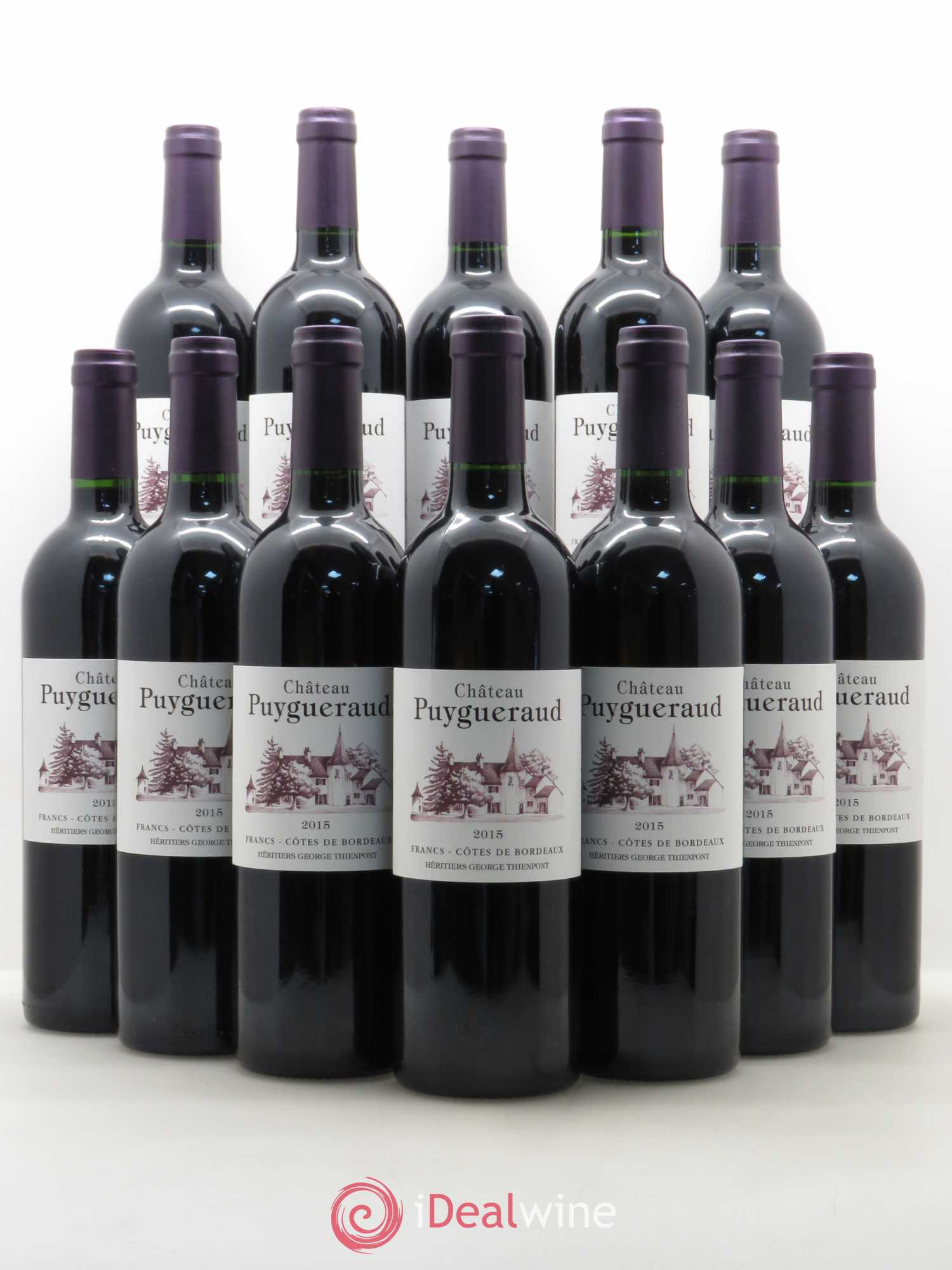 Château Puygueraud 2015 - Lot de 12 bouteilles - 0
