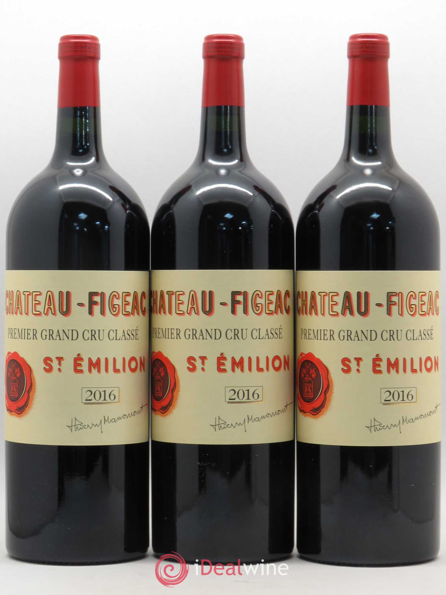 Château Figeac 1er Grand Cru Classé A 2016 - Lot de 3 magnums - 0