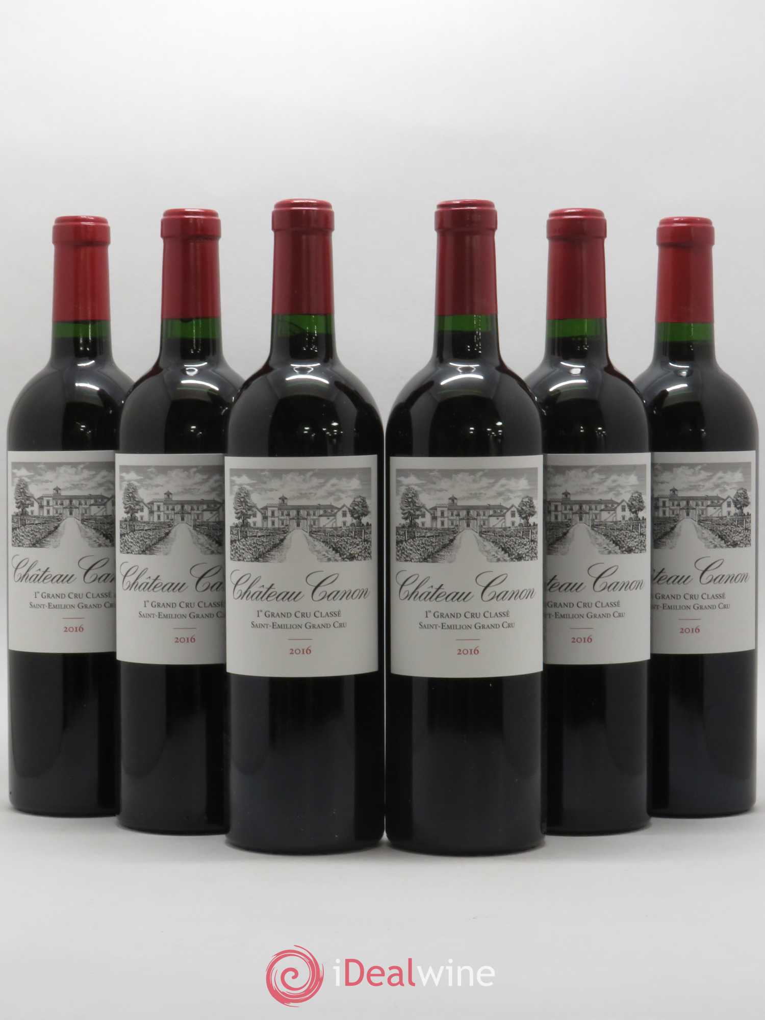 Château Canon 1er Grand Cru Classé B 2016 - Lot de 6 bouteilles - 0