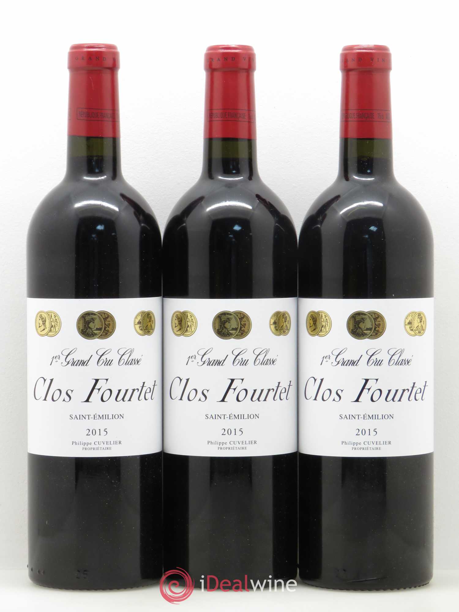 Clos Fourtet 1er Grand Cru Classé B 2015 - Lot de 6 bouteilles - 1