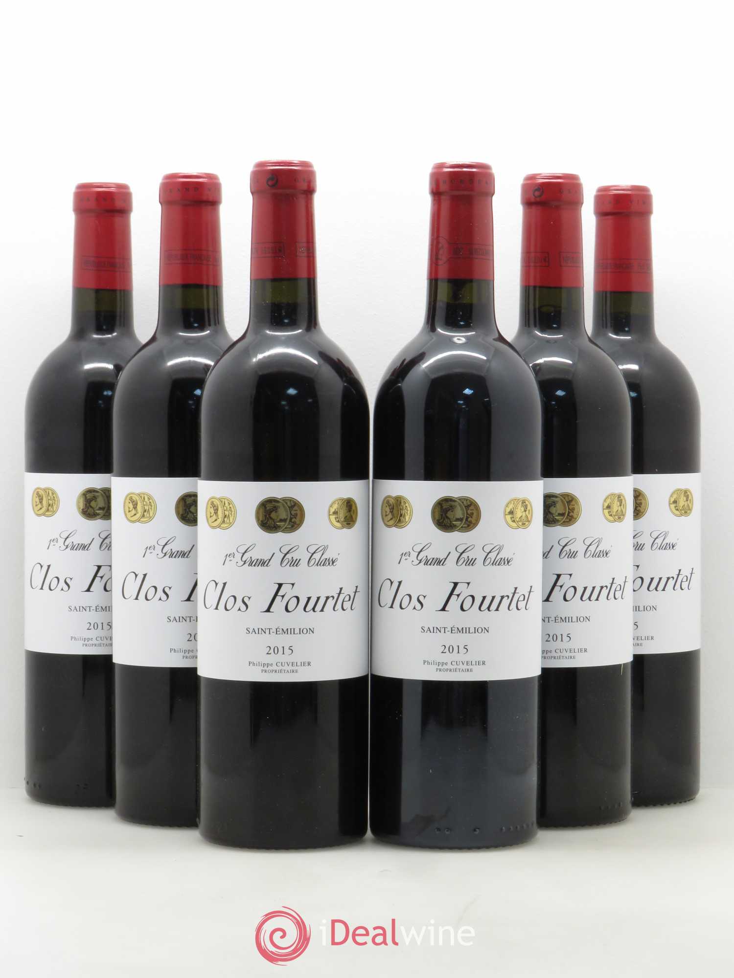 Clos Fourtet 1er Grand Cru Classé B 2015 - Lot de 6 bouteilles - 0