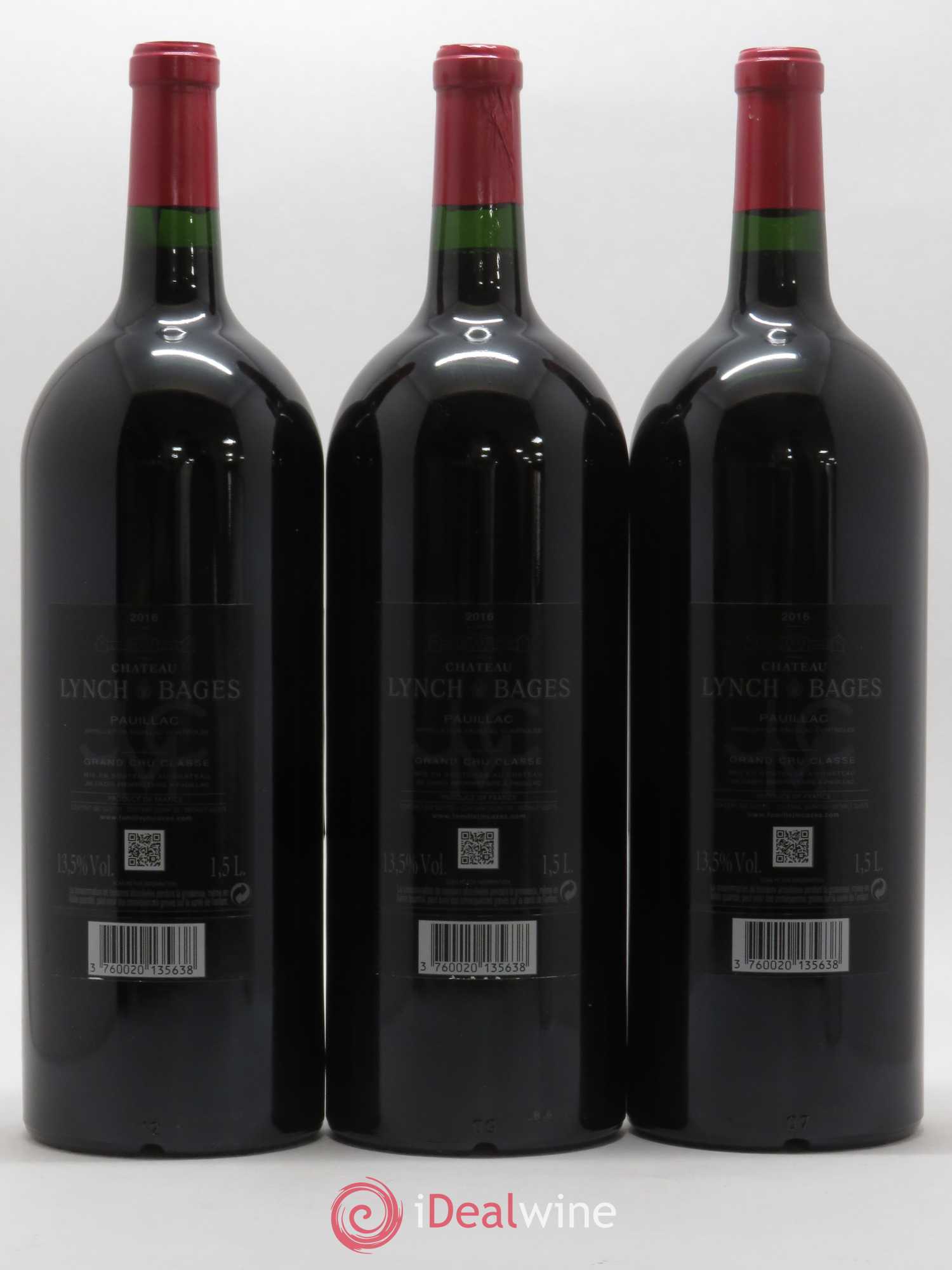 Château Lynch Bages 5ème Grand Cru Classé 2016 - Lot de 3 magnums - 1