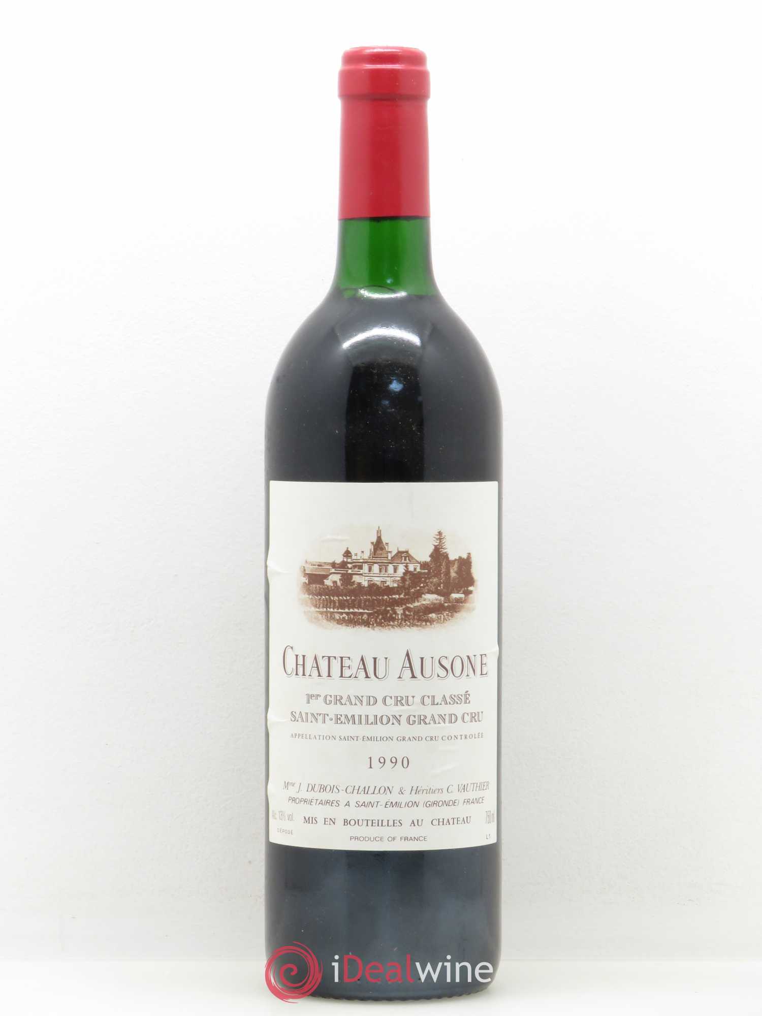 Château Ausone 1er Grand Cru Classé A 1990 - Lot de 1 bouteille - 0