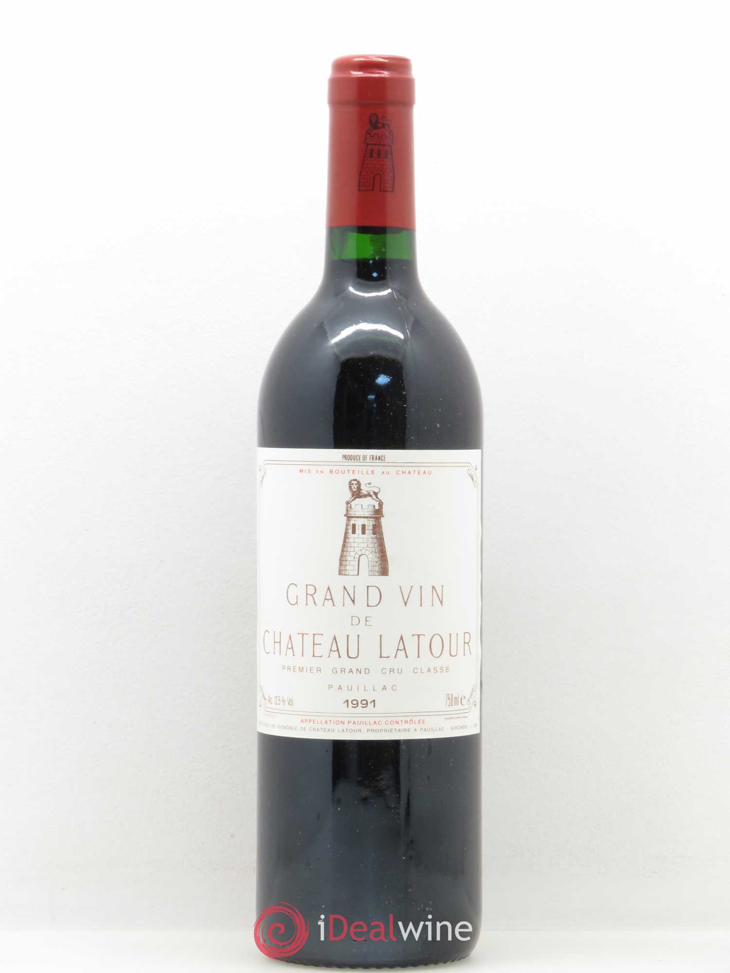 Château Latour 1er Grand Cru Classé 1991 - Lot de 1 bouteille - 0