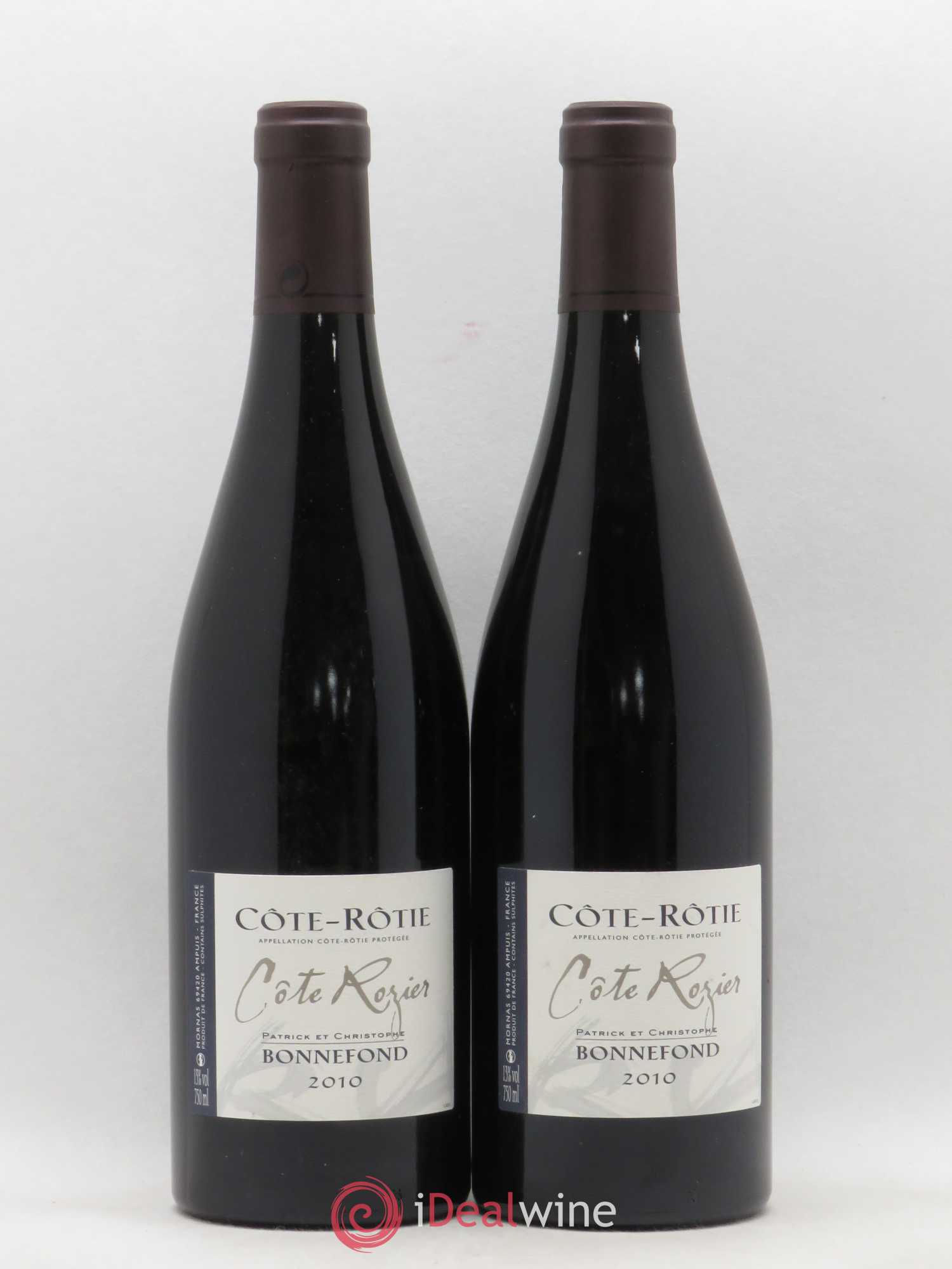 Côte-Rôtie Côte Rozier Domaine Bonnefond 2010 - Lot de 2 bouteilles - 0