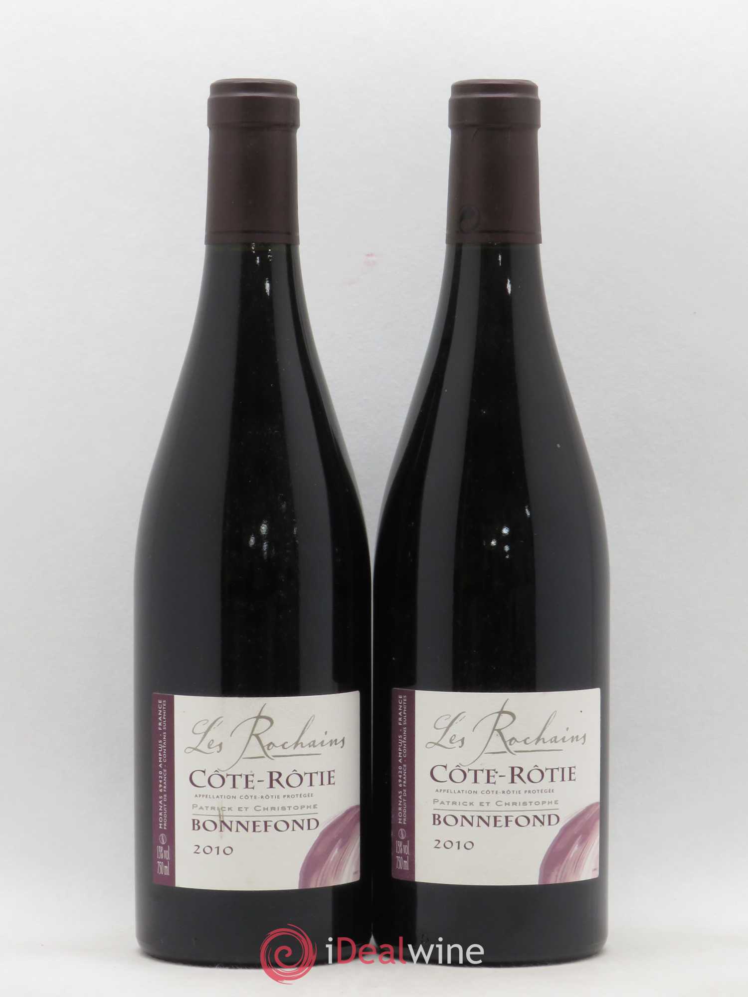Côte-Rôtie Les Rochains Domaine Bonnefond 2010 - Lot de 2 bouteilles - 0