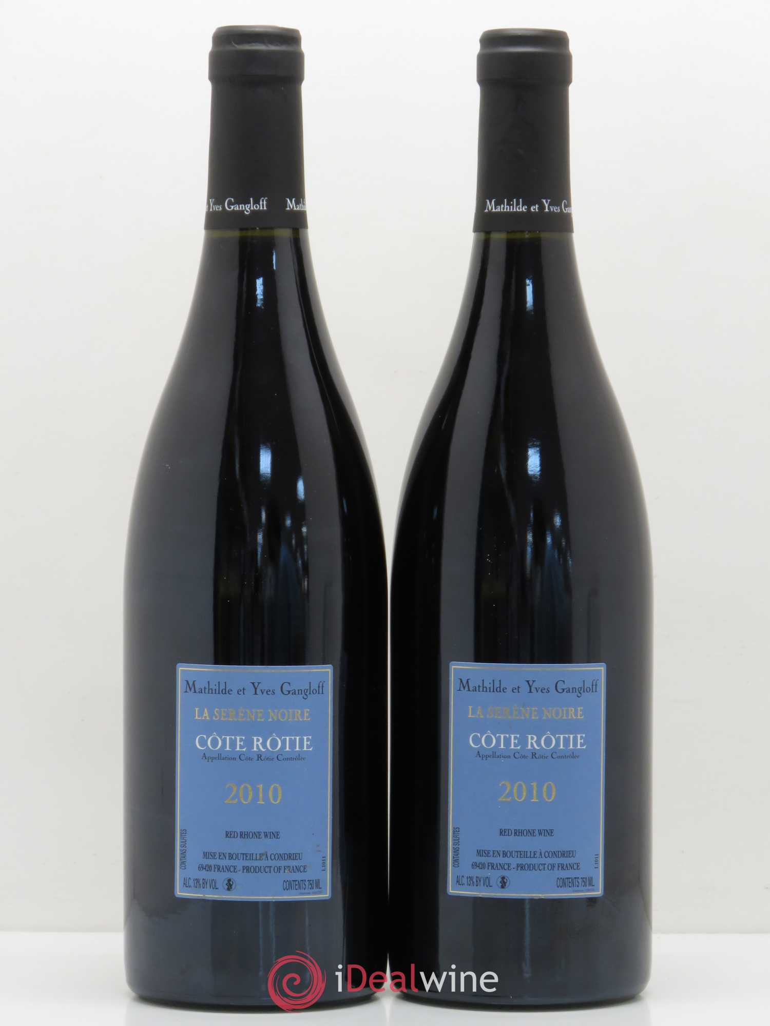 Côte-Rôtie La Sereine Noire Gangloff (Domaine) 2010 - Lot de 2 bouteilles - 1