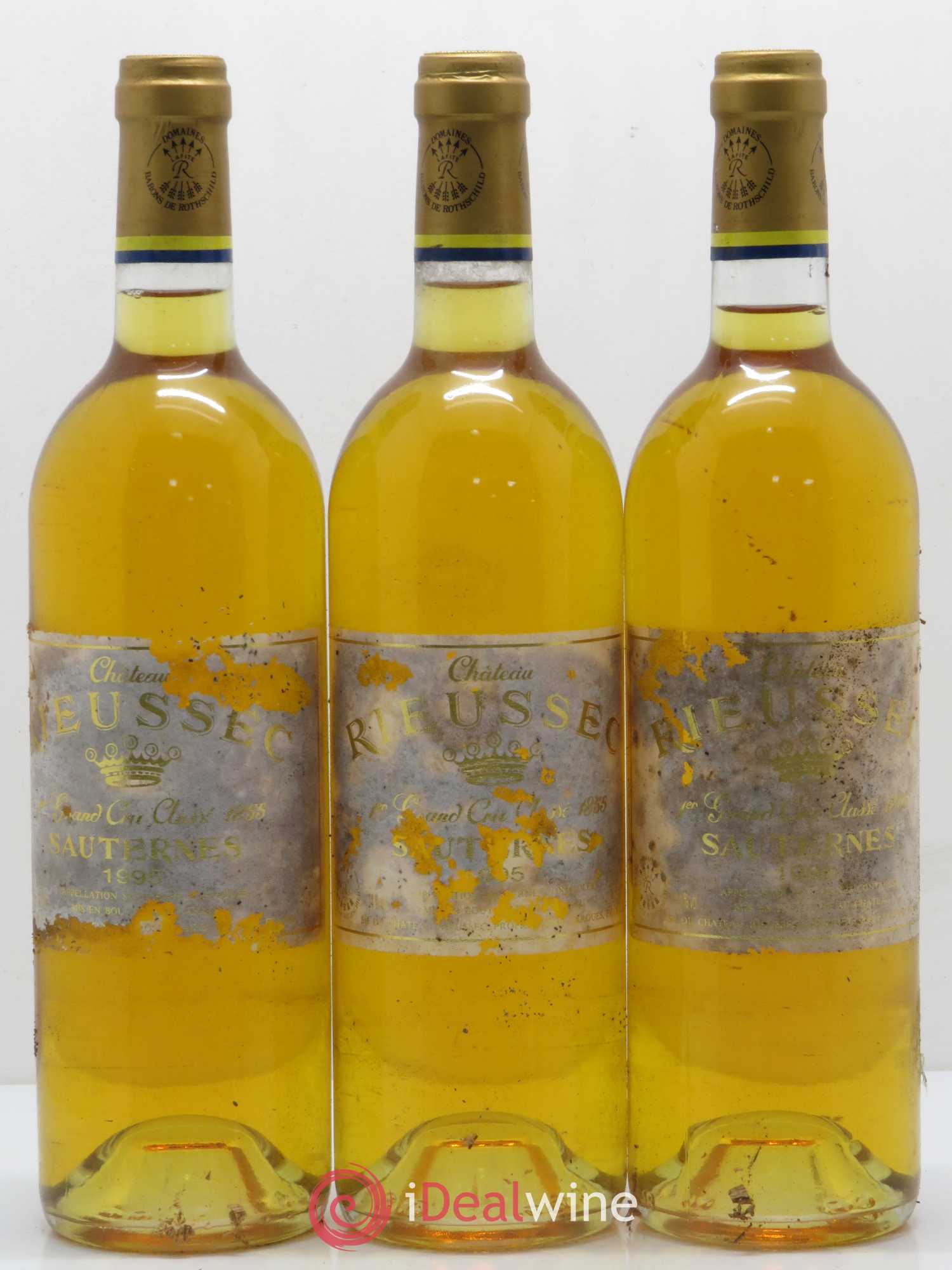 Château Rieussec 1er Grand Cru Classé 1995 - Lotto di 3 bottiglie - 0