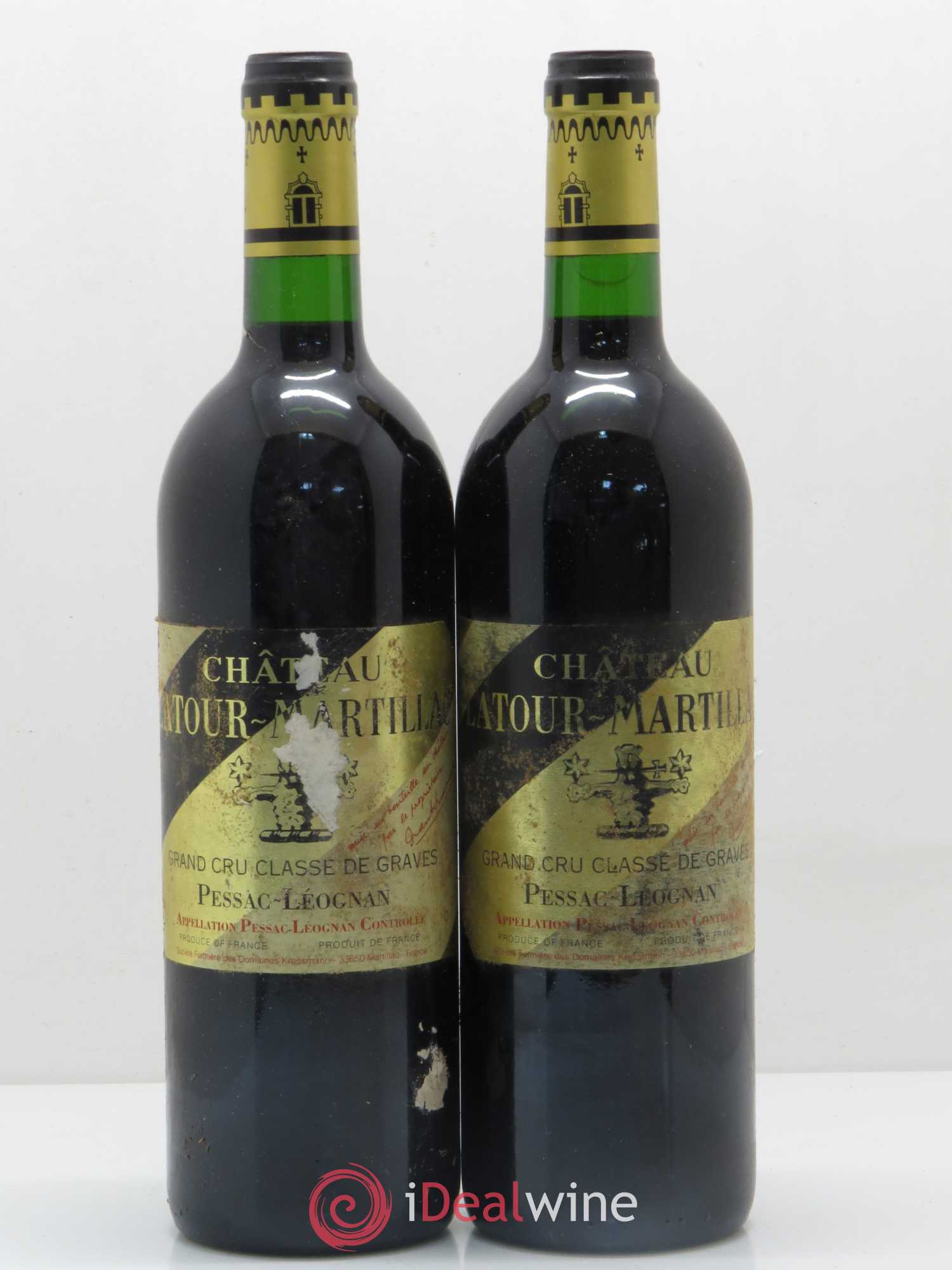 Château Latour-Martillac Cru Classé de Graves 1995 - Lot de 2 bouteilles - 0
