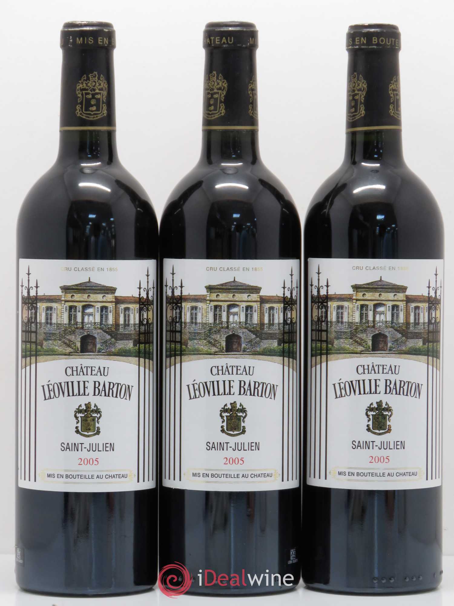 Château Léoville Barton 2ème Grand Cru Classé 2005 - Lot de 3 bouteilles - 0