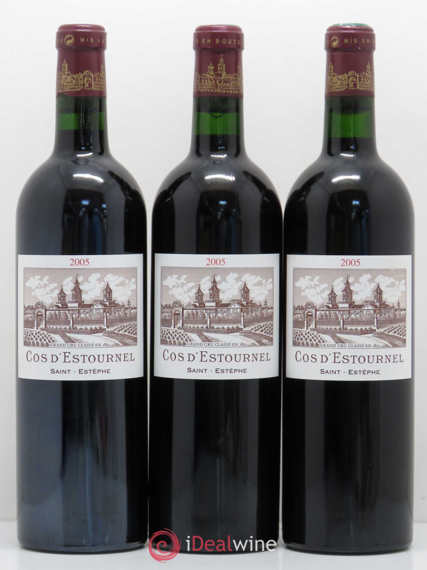 Cos d'Estournel 2ème Grand Cru Classé 2005 - Lot de 3 bouteilles - 0