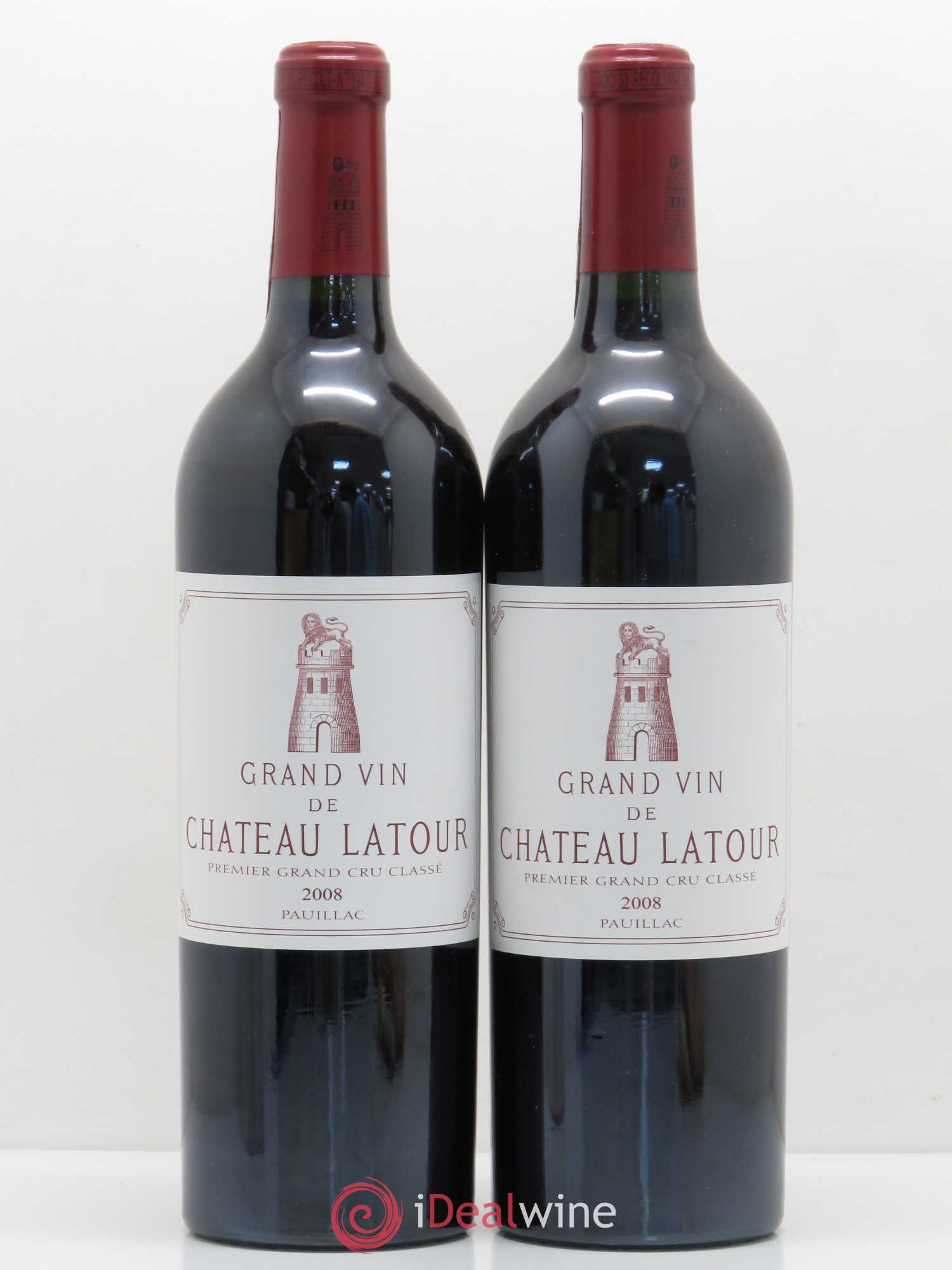 Château Latour 1er Grand Cru Classé 2008 - Lot de 2 bouteilles - 0
