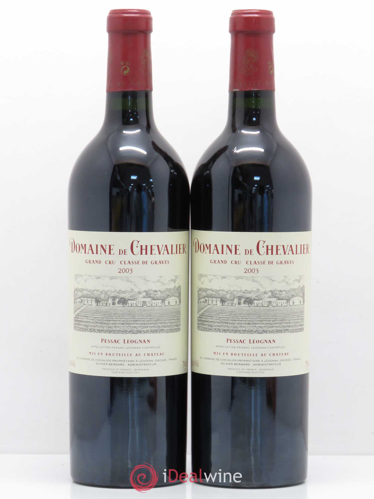 Domaine de Chevalier Cru Classé de Graves 2003 - Lot de 2 bouteilles - 0