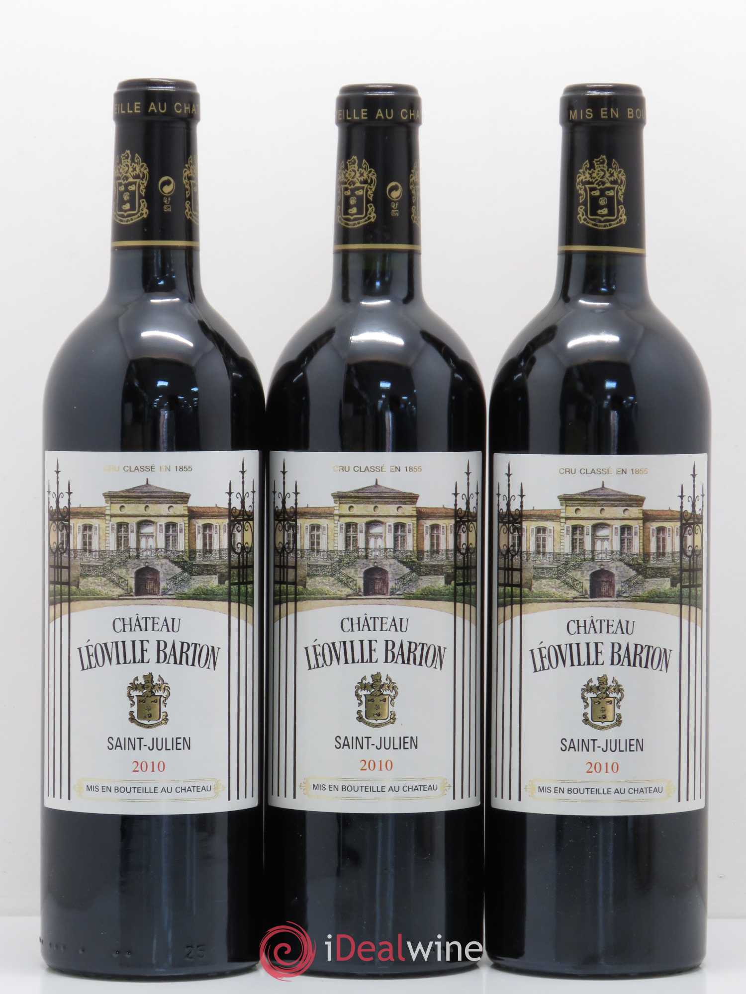 Château Léoville Barton 2ème Grand Cru Classé 2010 - Lot de 3 bouteilles - 0