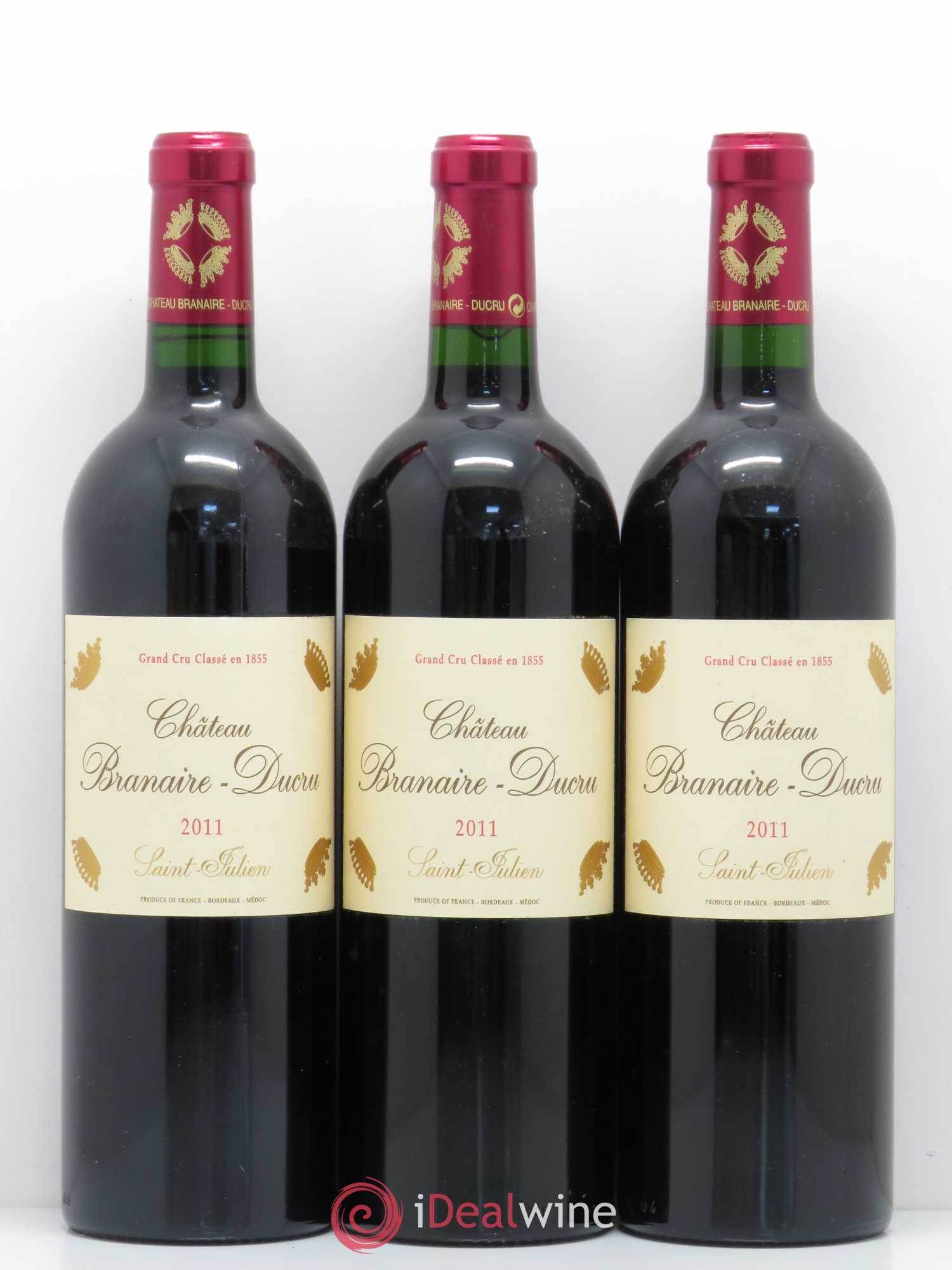 Château Branaire Ducru 4ème Grand Cru Classé 2011 - Lot de 3 bouteilles - 0