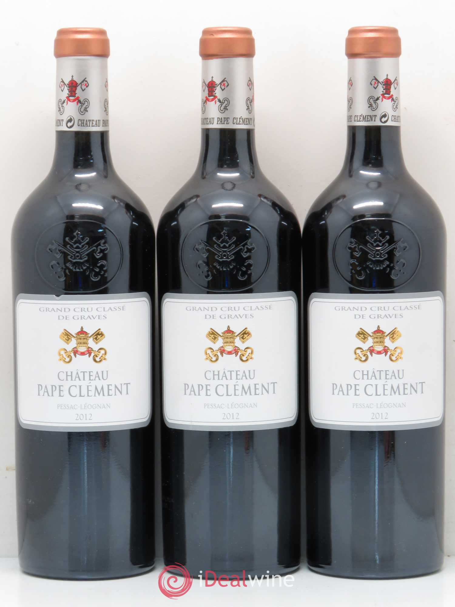 Château Pape Clément Cru Classé de Graves 2012 - Lot de 3 bouteilles - 0