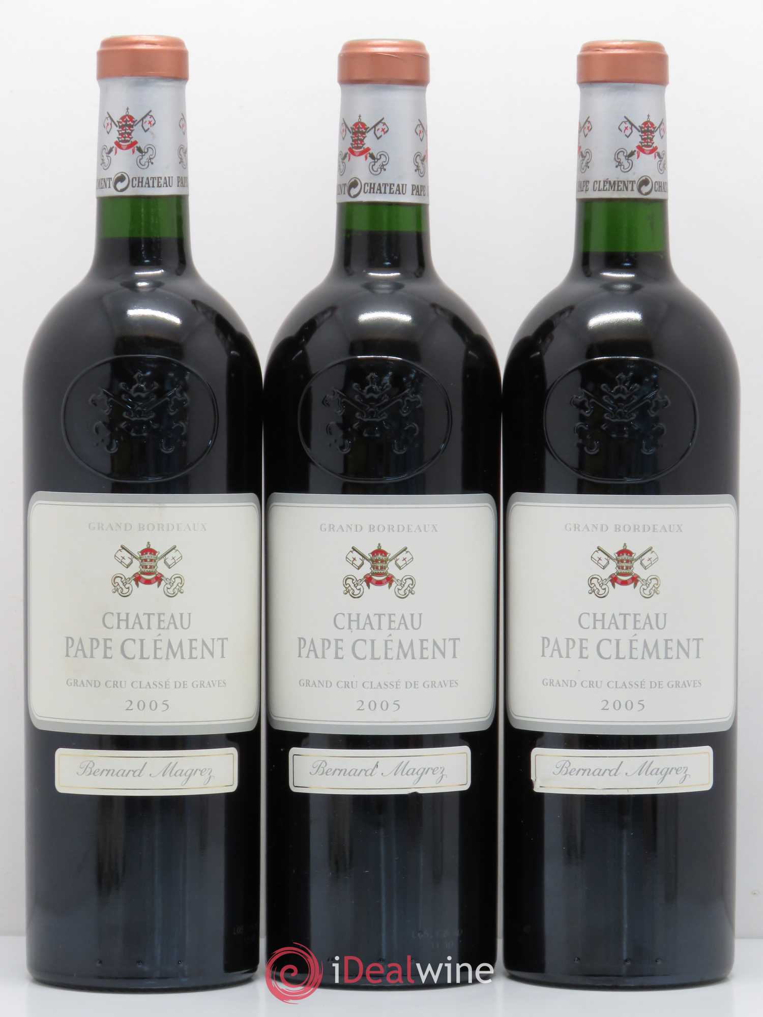 Château Pape Clément Cru Classé de Graves 2005 - Lot de 3 bouteilles - 0