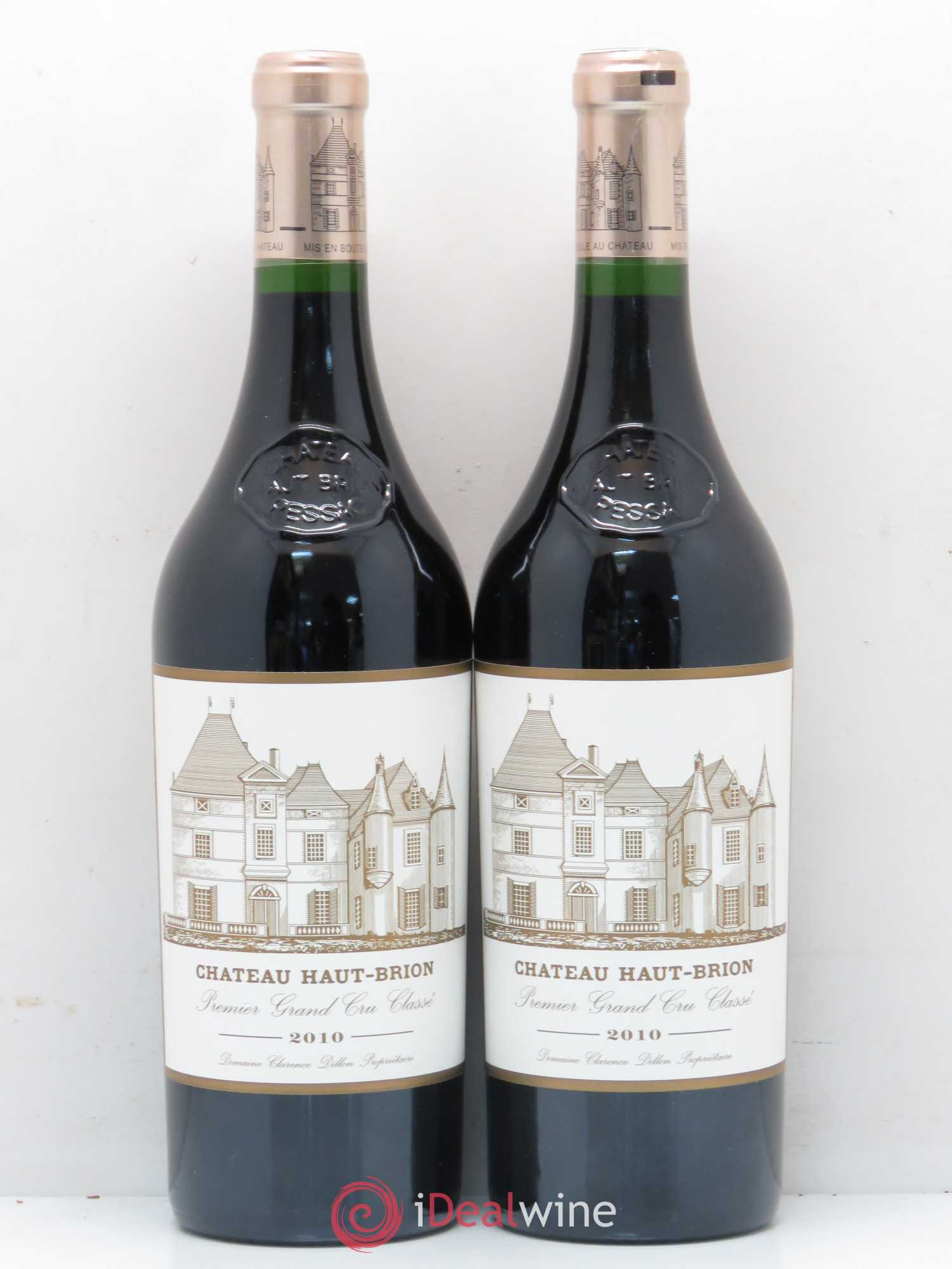 Château Haut Brion 1er Grand Cru Classé 2010 - Lot de 2 bouteilles - 0