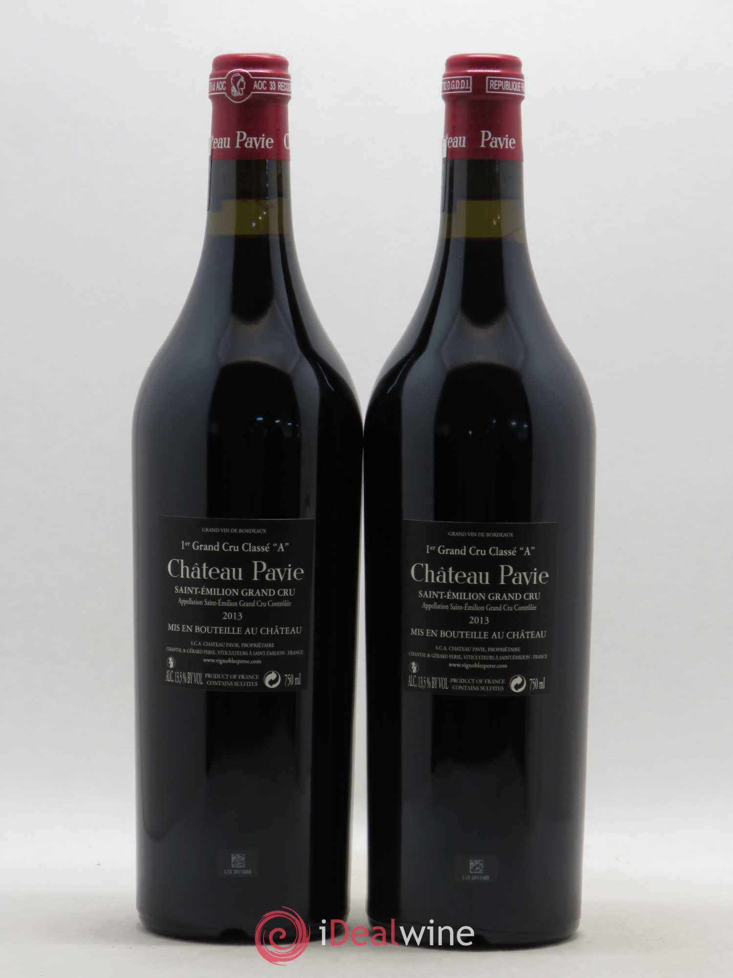 Château Pavie 1er Grand Cru Classé A 2013 - Lot de 2 bouteilles - 1
