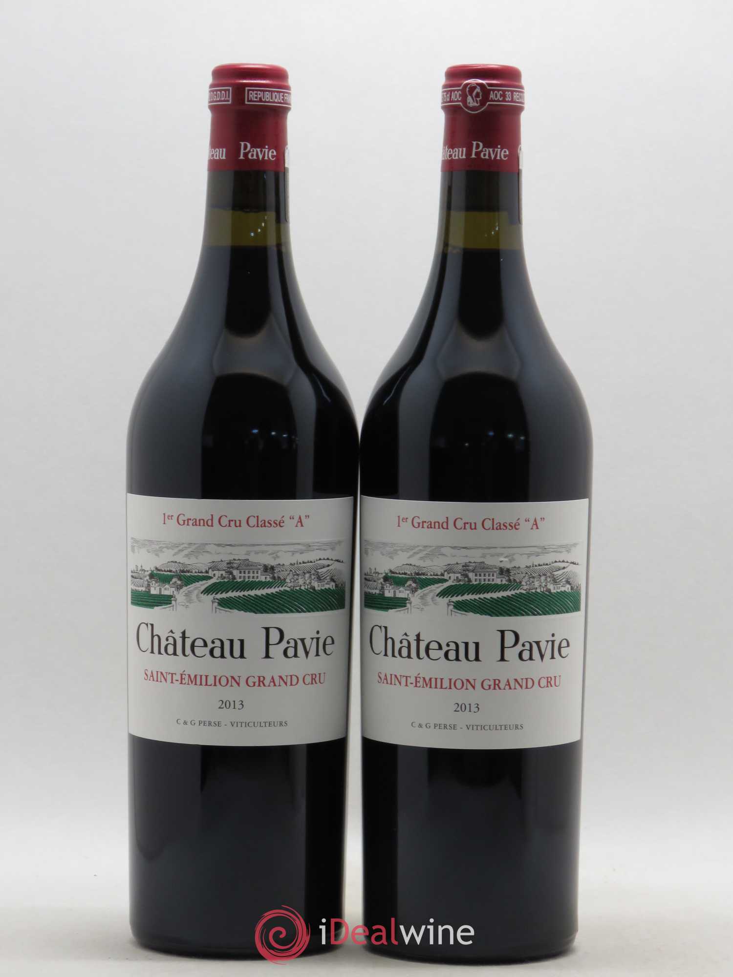Château Pavie 1er Grand Cru Classé A 2013 - Lot de 2 bouteilles - 0