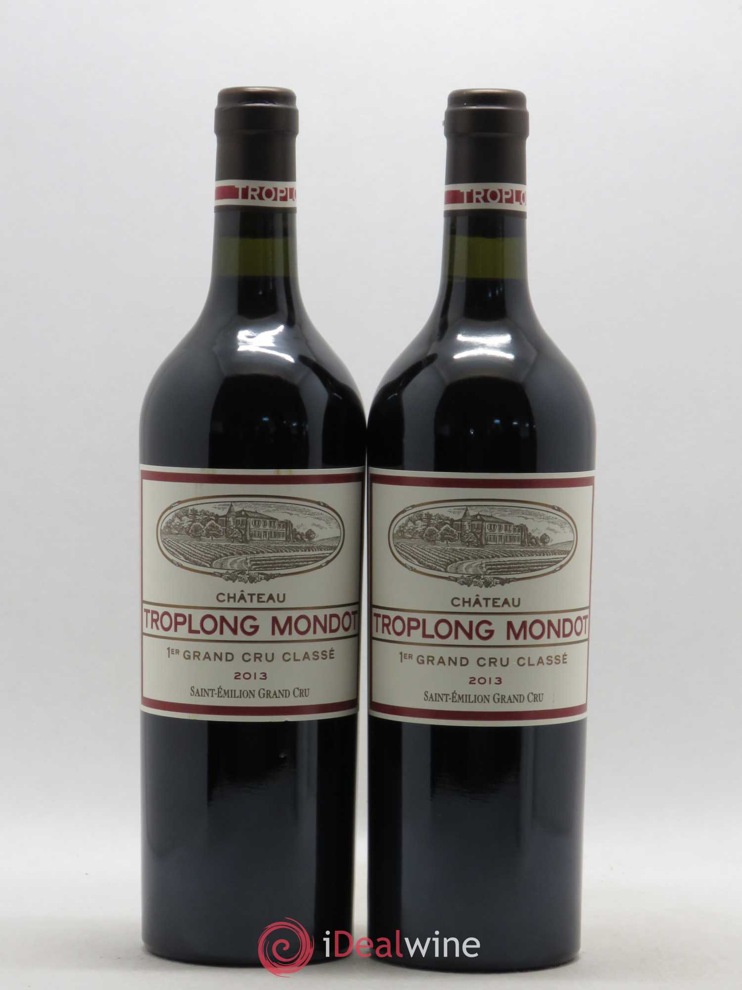 Château Troplong Mondot 1er Grand Cru Classé B 2013 - Lot de 2 bouteilles - 0