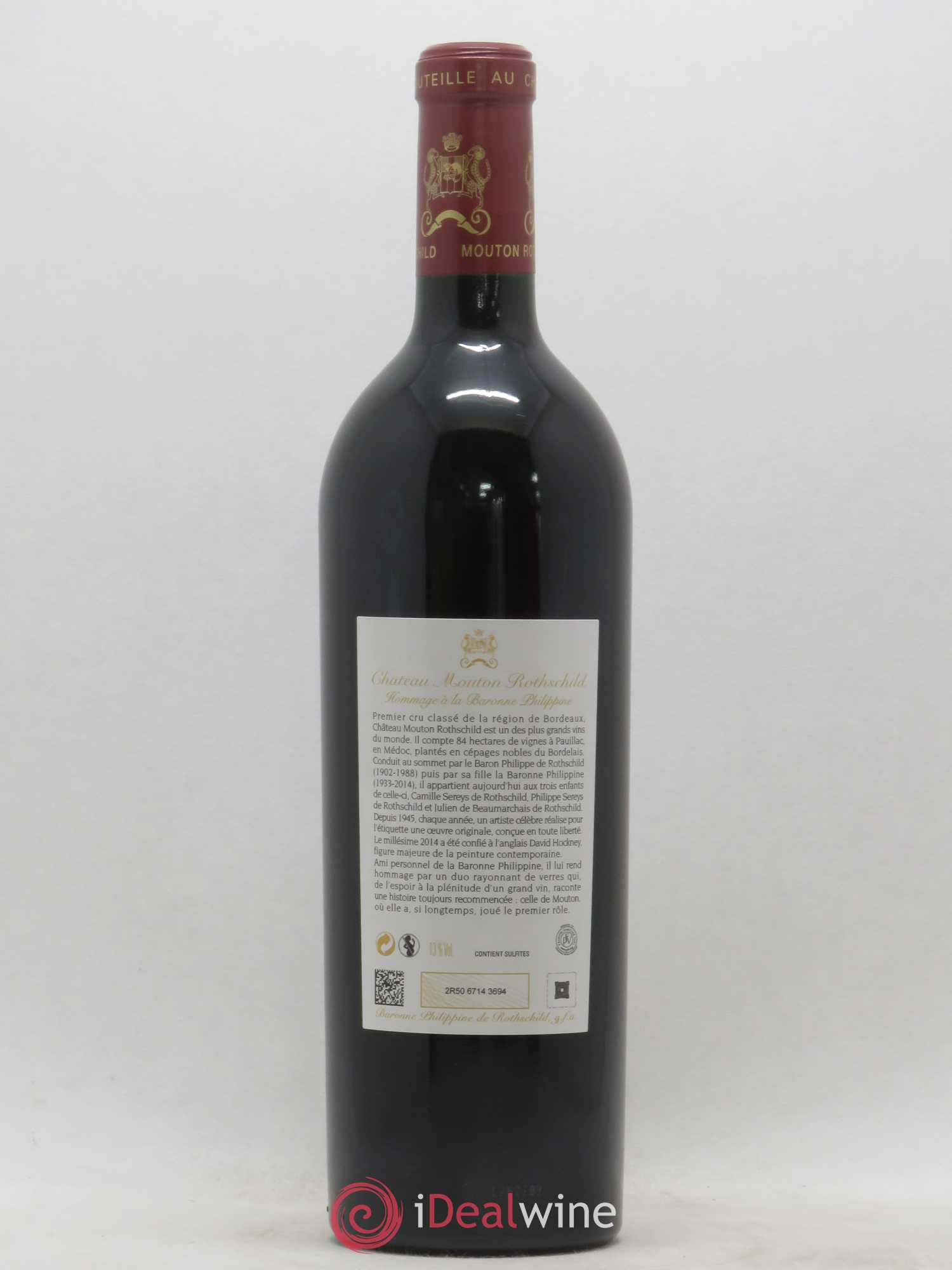 Château Mouton Rothschild 1er Grand Cru Classé 2014 - Lot de 1 bouteille - 1